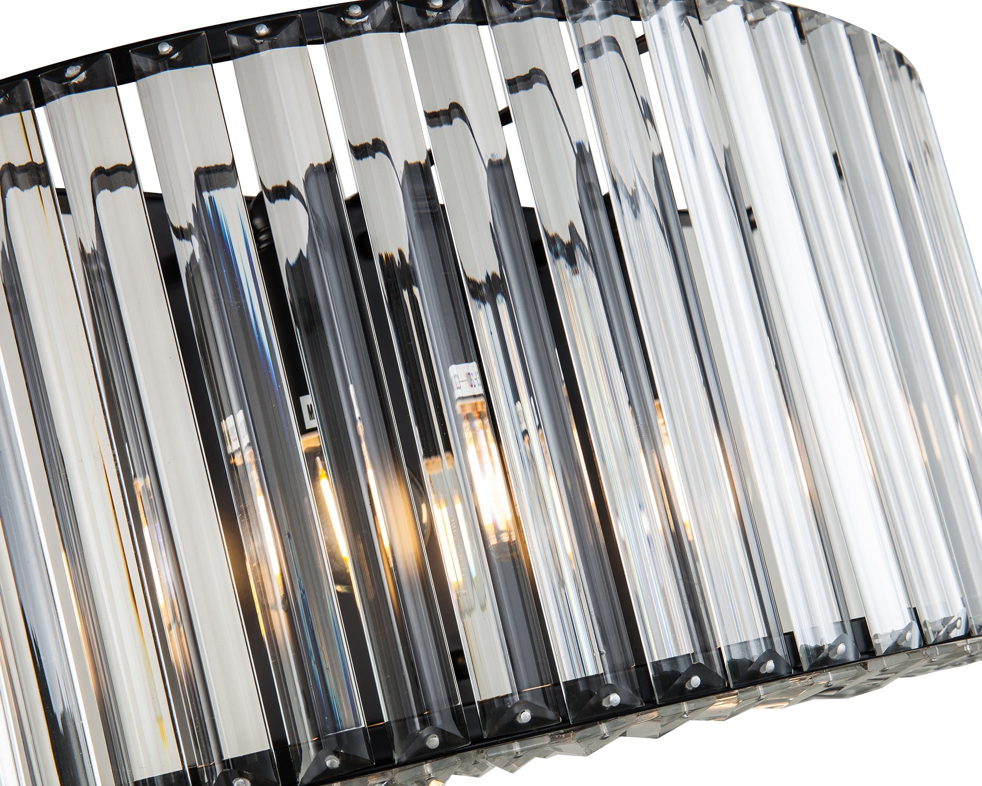 Venus Wall Light - Clear Crystal and Matt Black