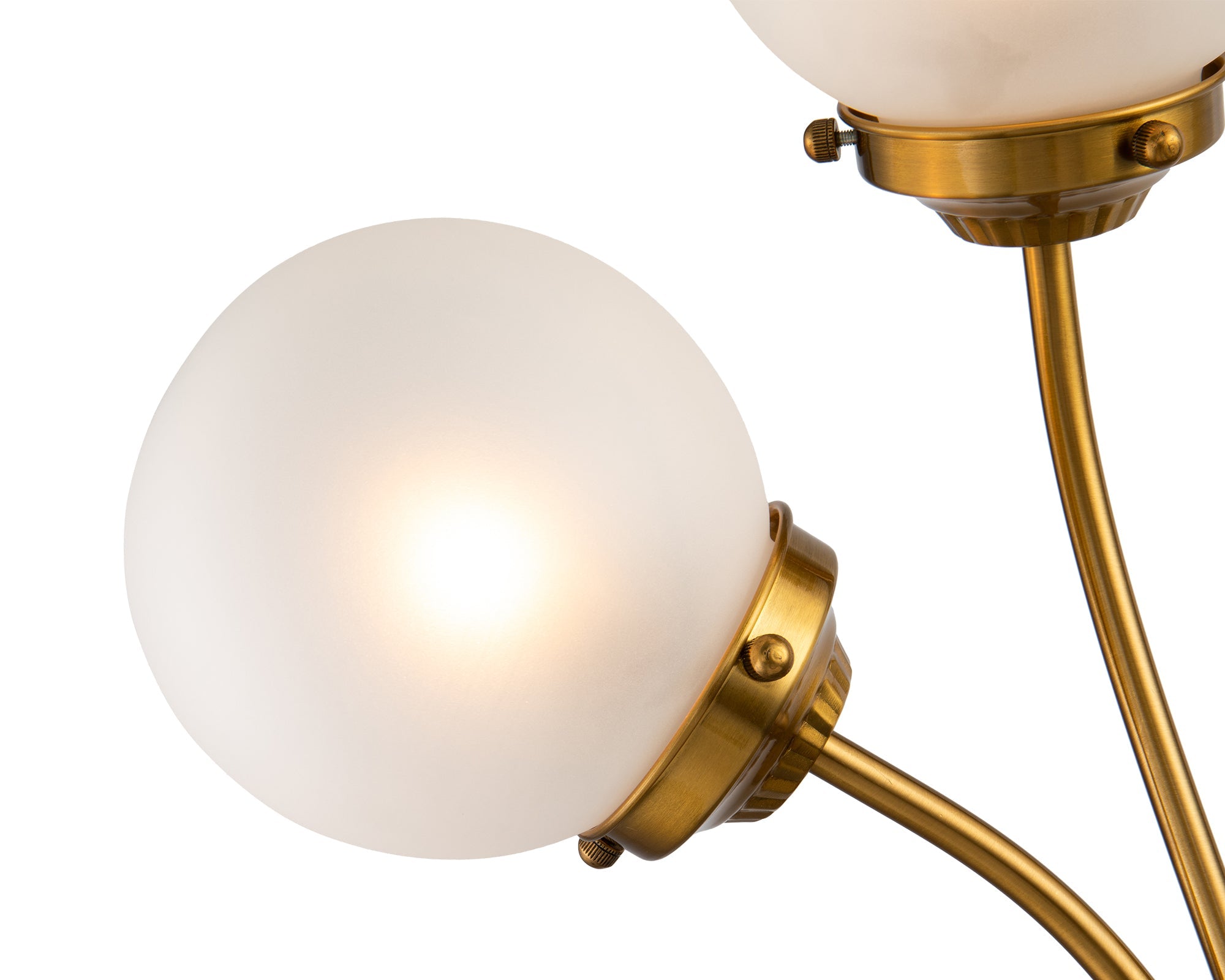 Opal Wall Lamp - Brass/White Glass