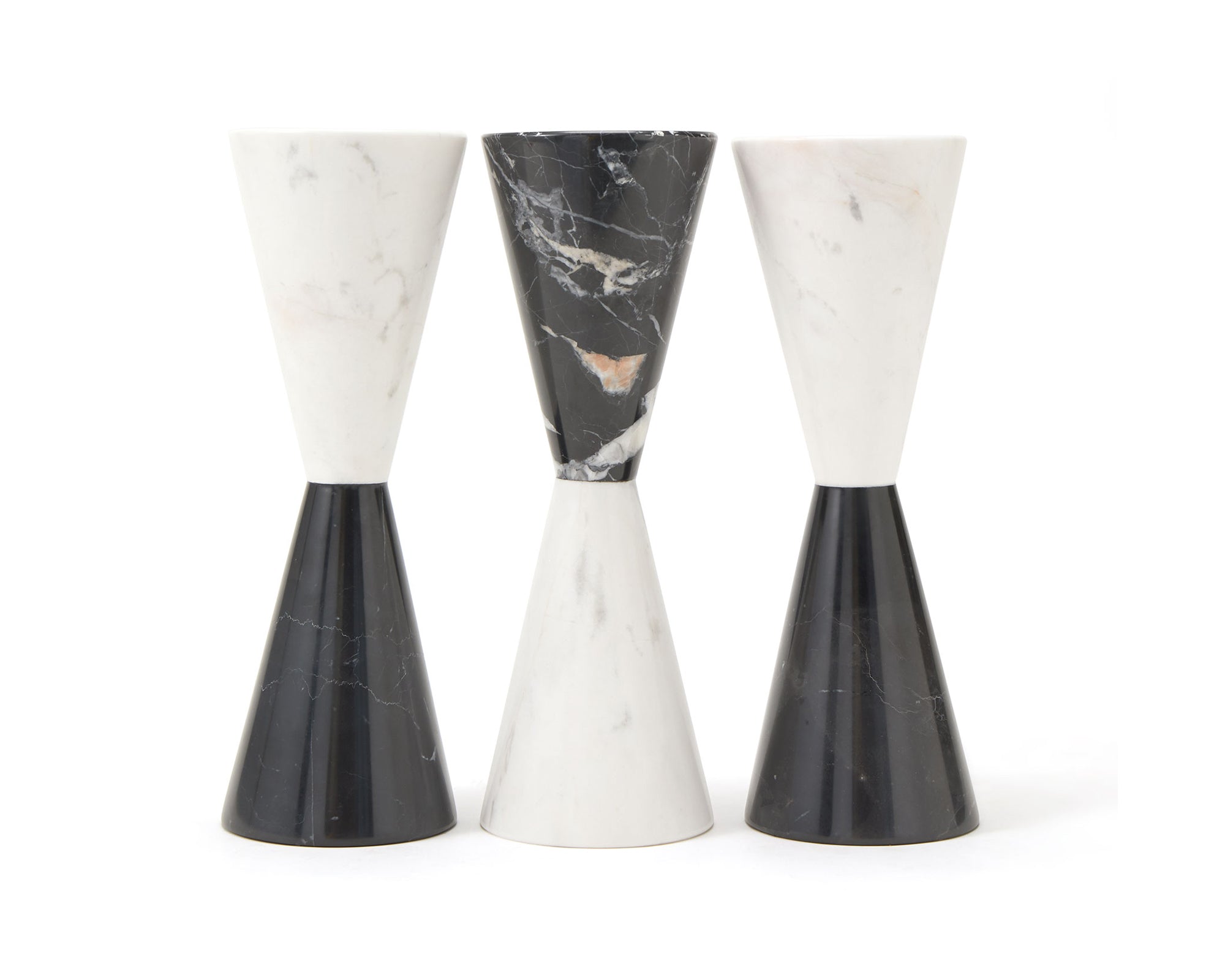 Bond Candle Holder (Single) - Black/White