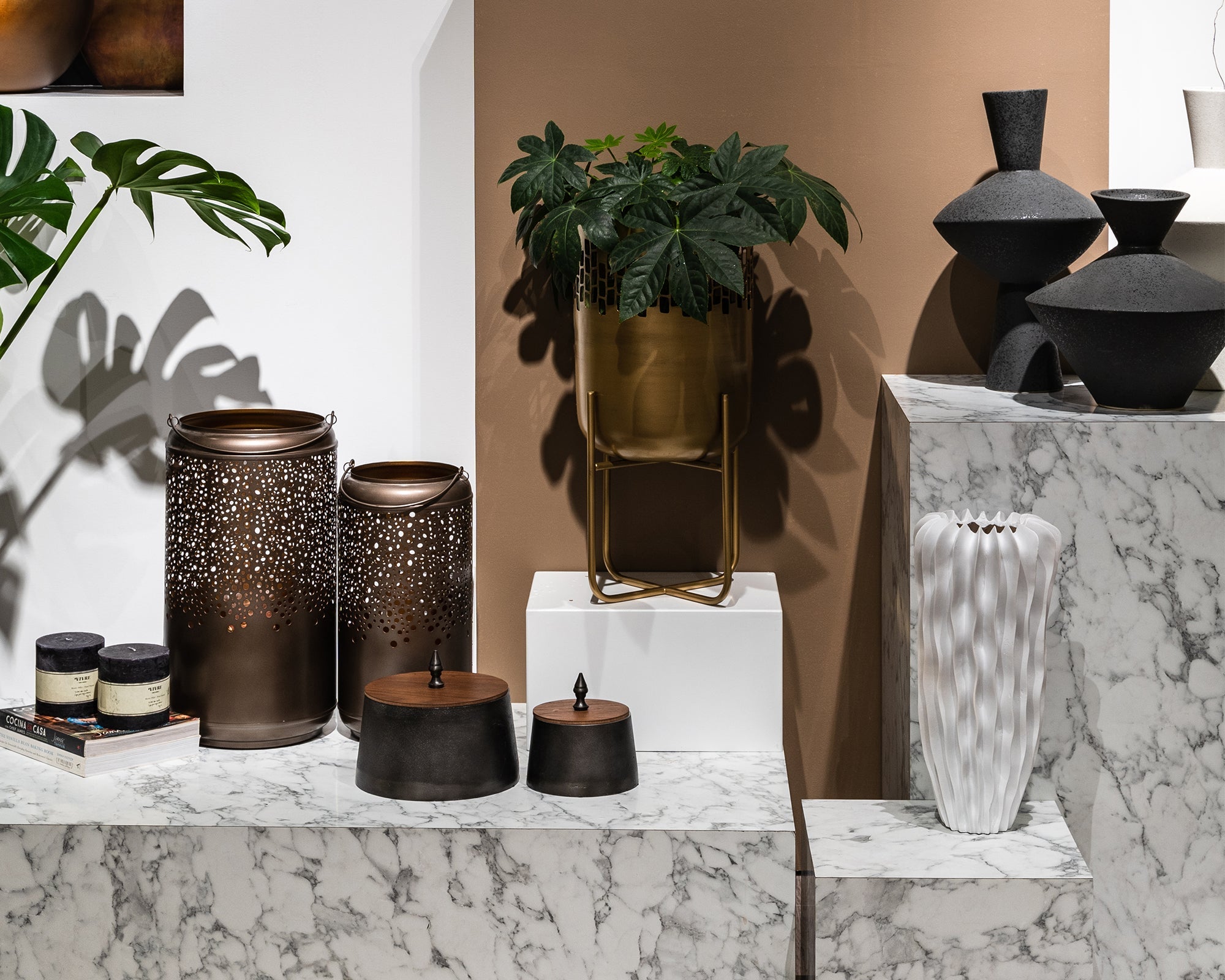 Ellen I Vase - White Glazed Ceramic