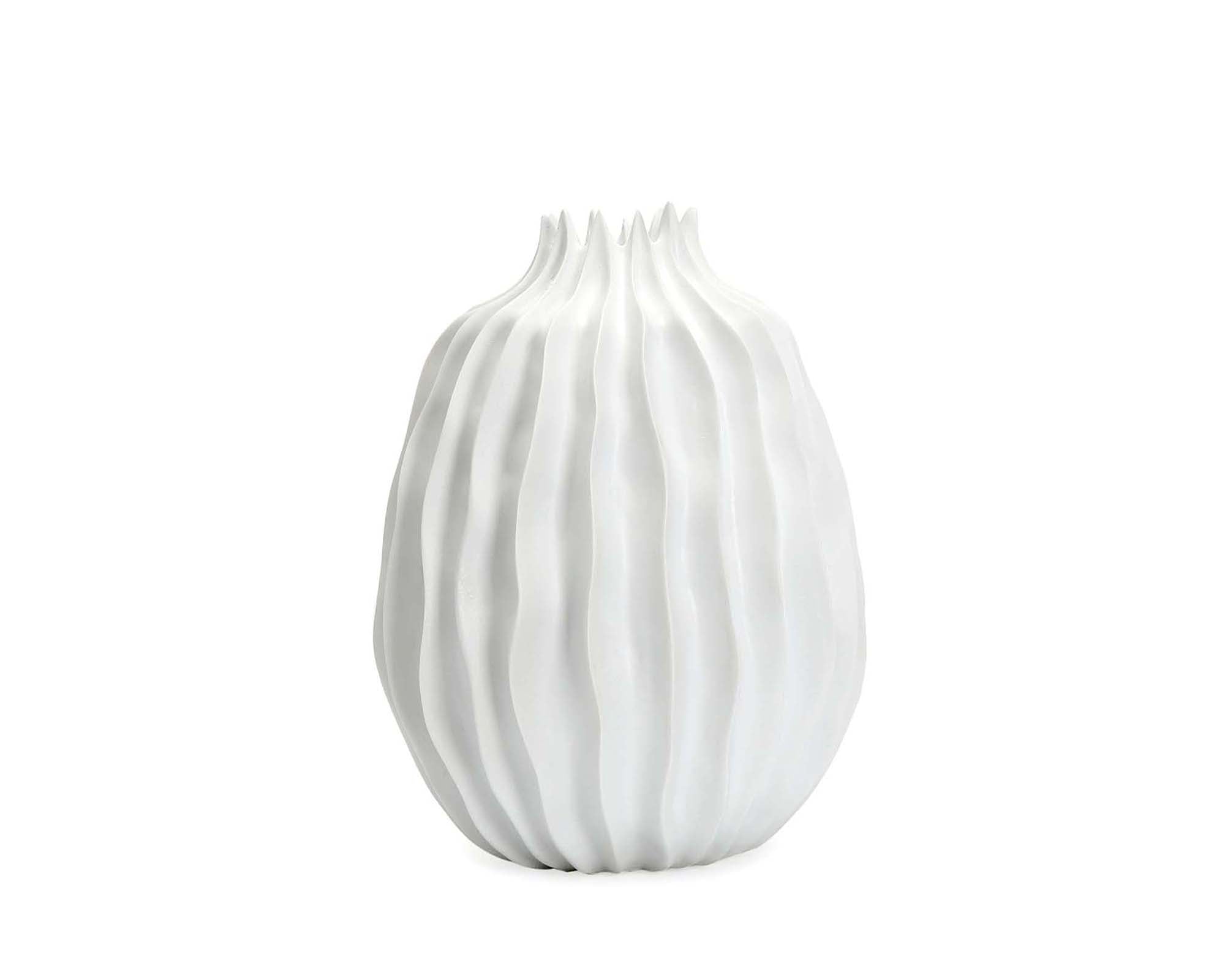 Ellen II Vase - White Glazed Ceramic