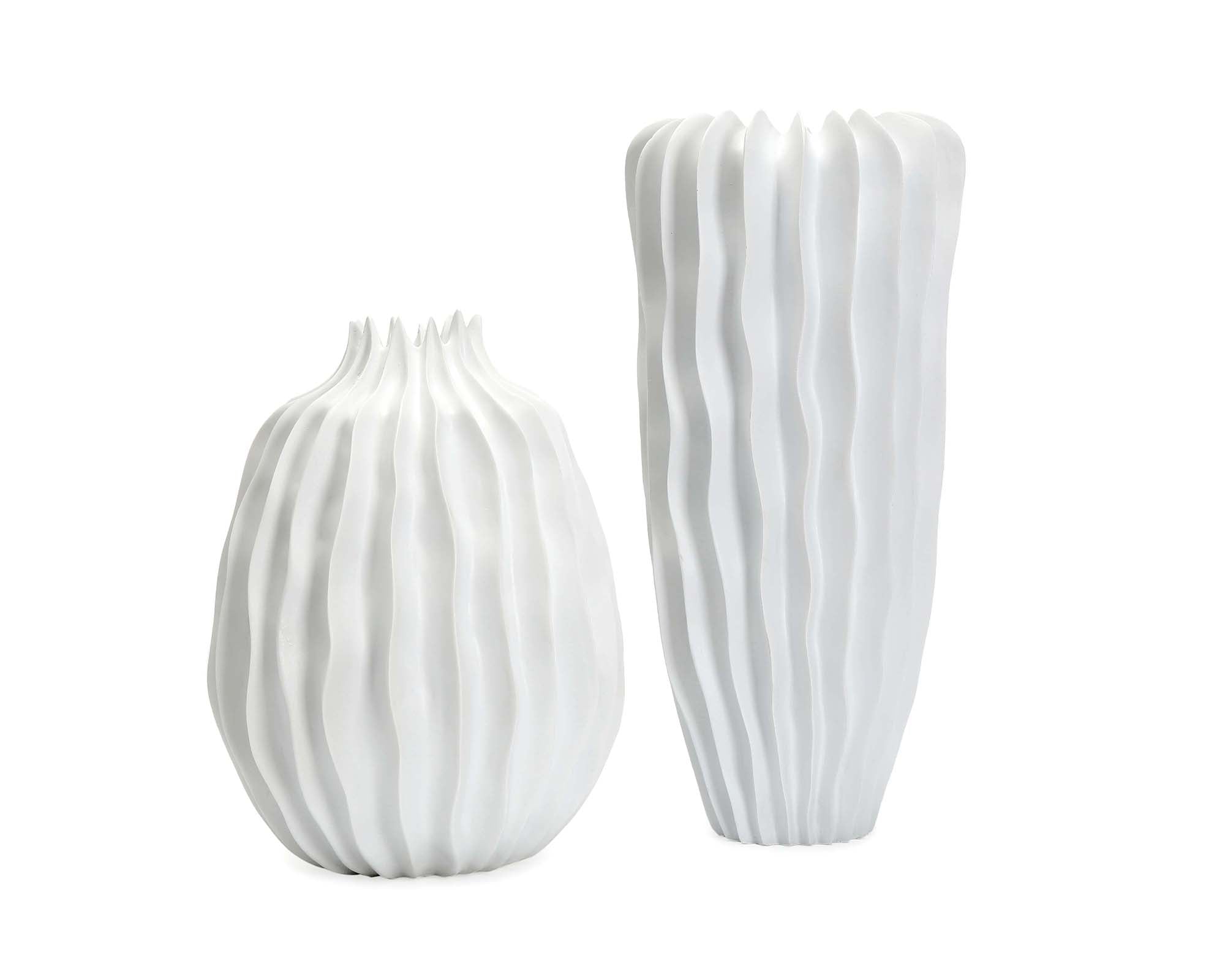 Ellen II Vase - White Glazed Ceramic