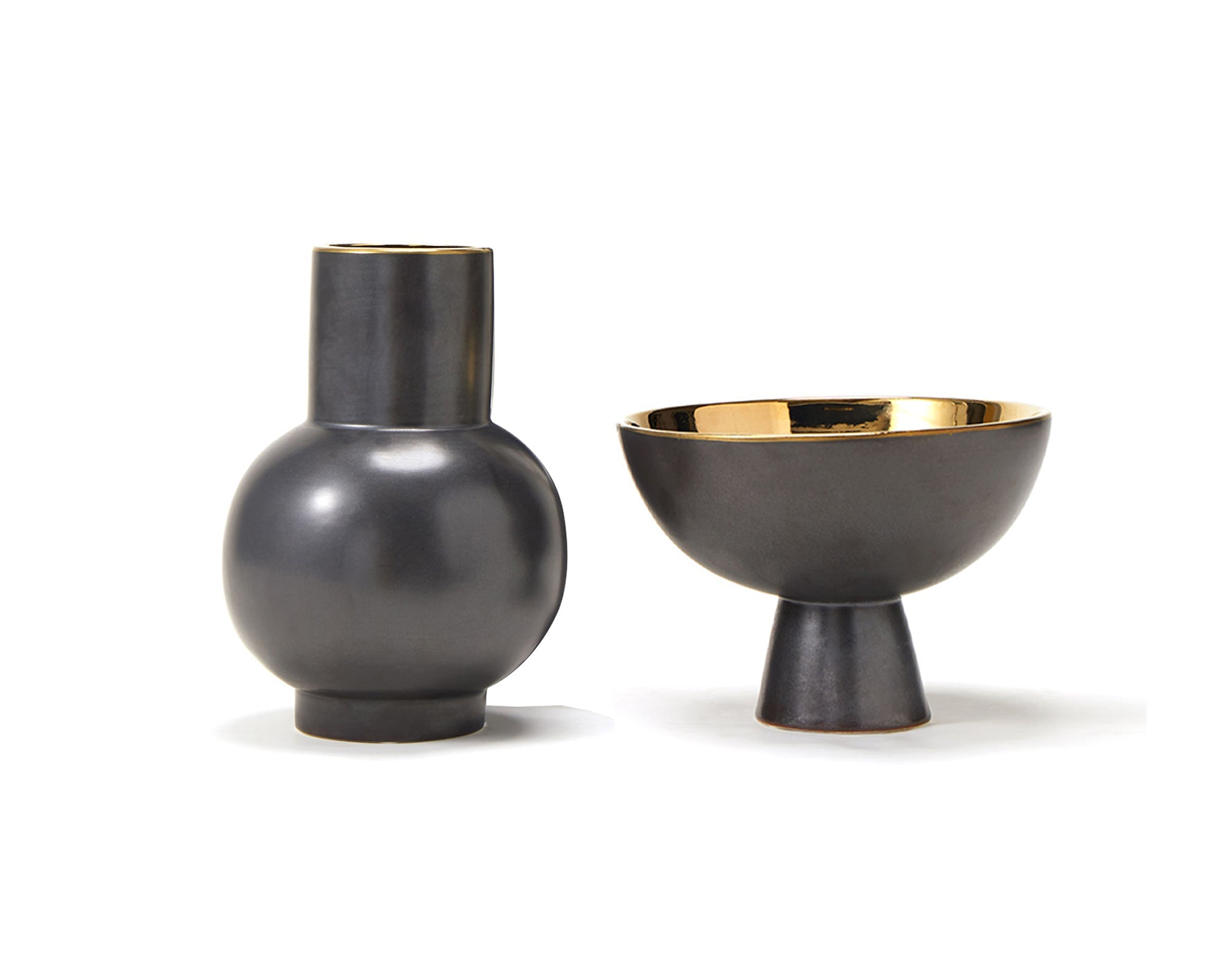 Grail Bowl - Bronzed Glazed Ceramic