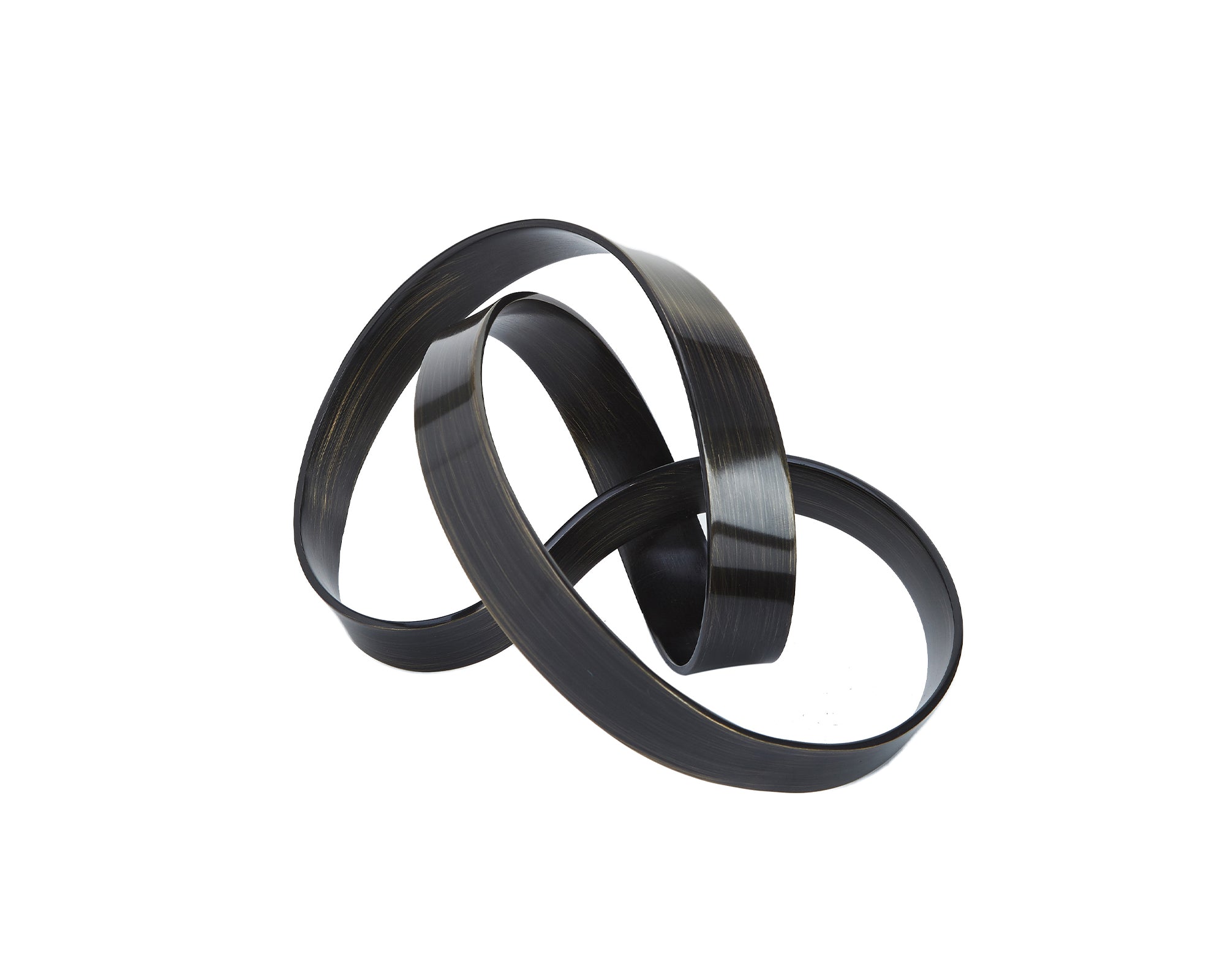 Moebius II Sculpture - Black Titanium