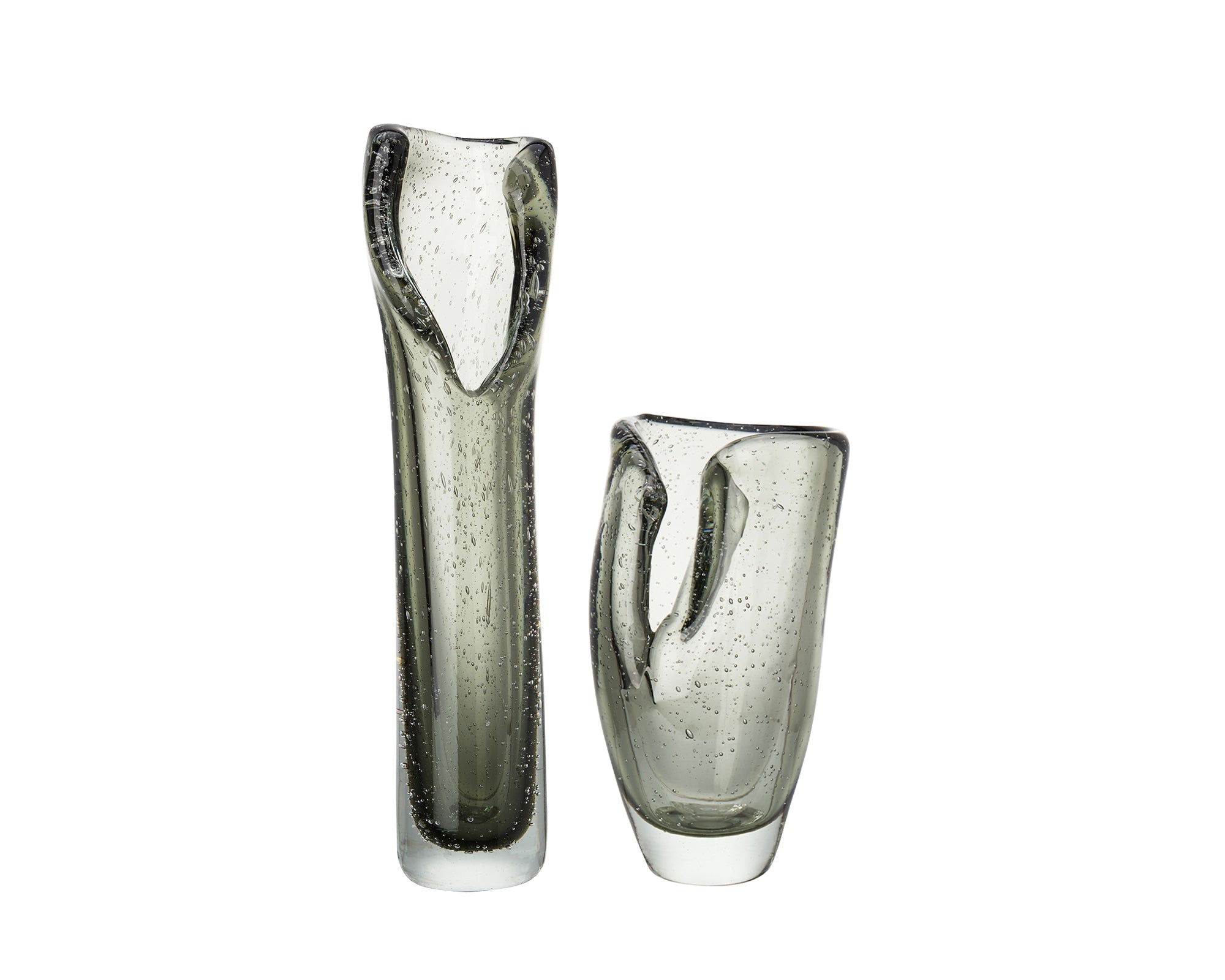 Elise Large Vase - Green Glass