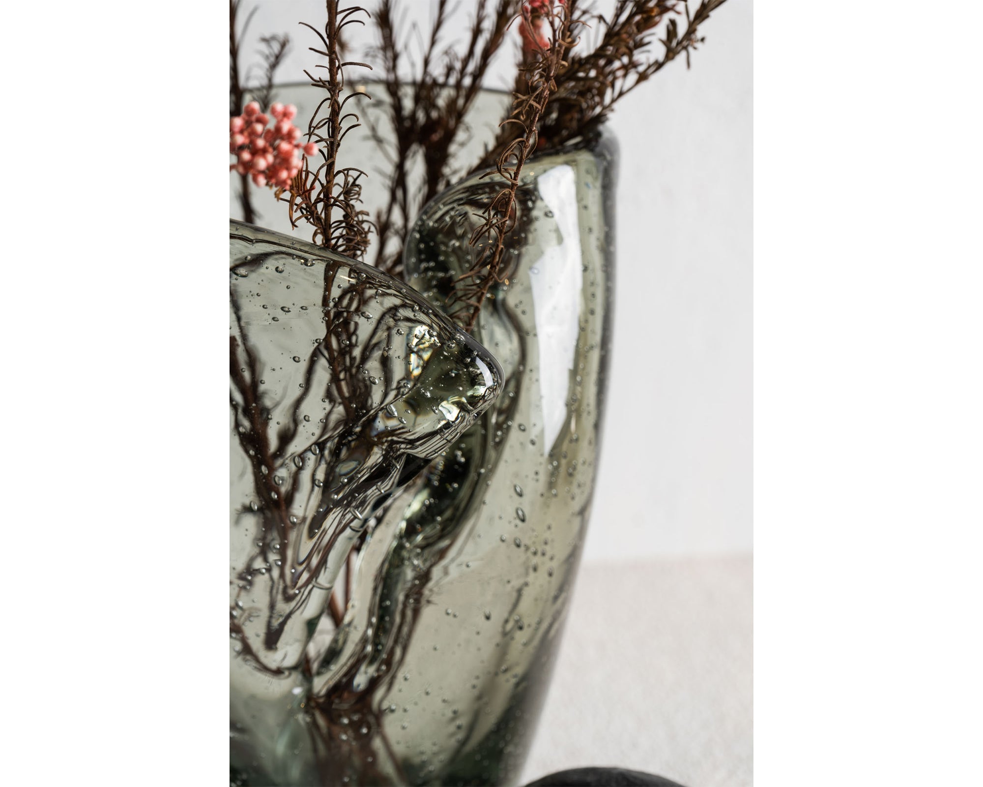 Elise Vase - Green Glass