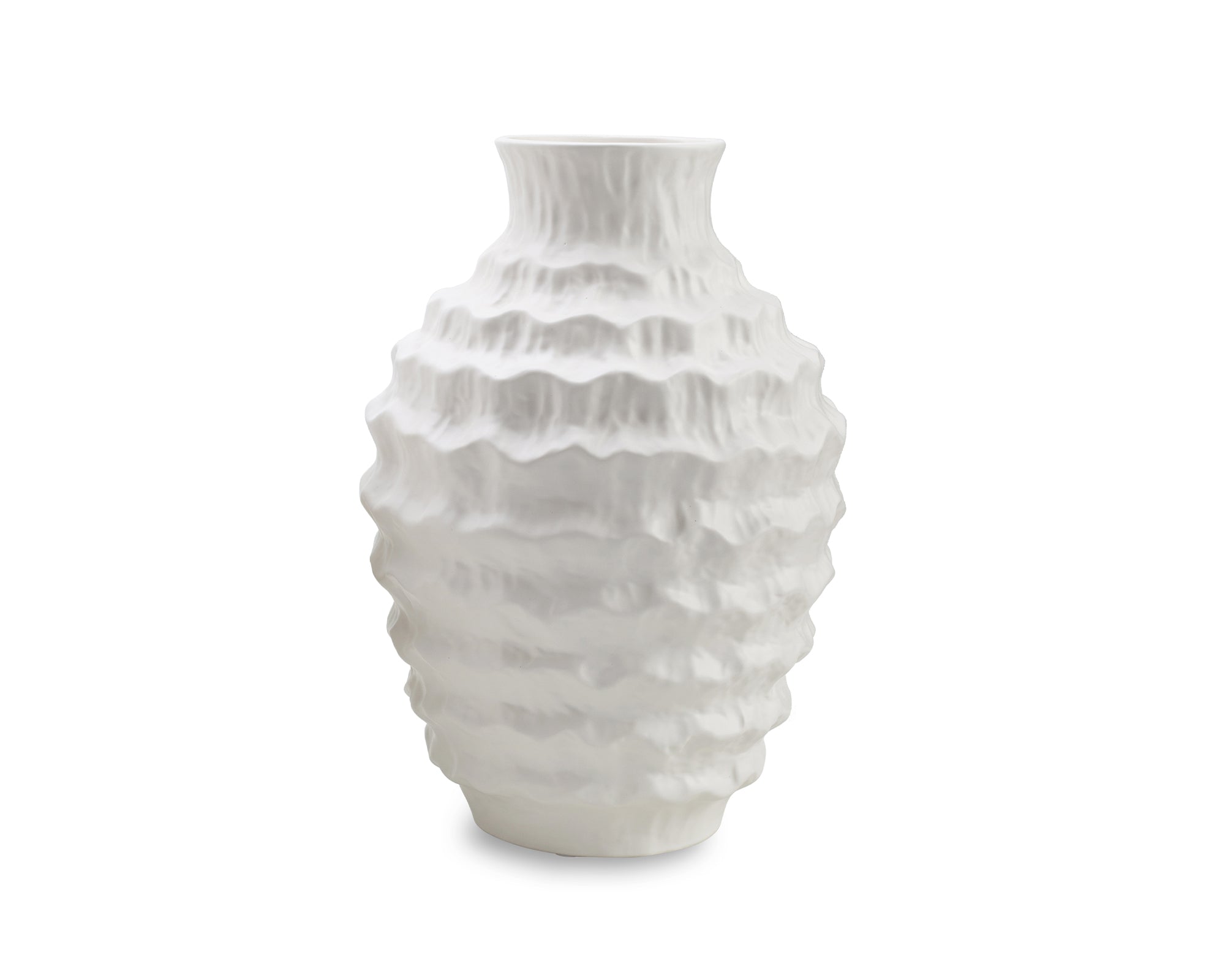 Tamara Vase - White Ceramic