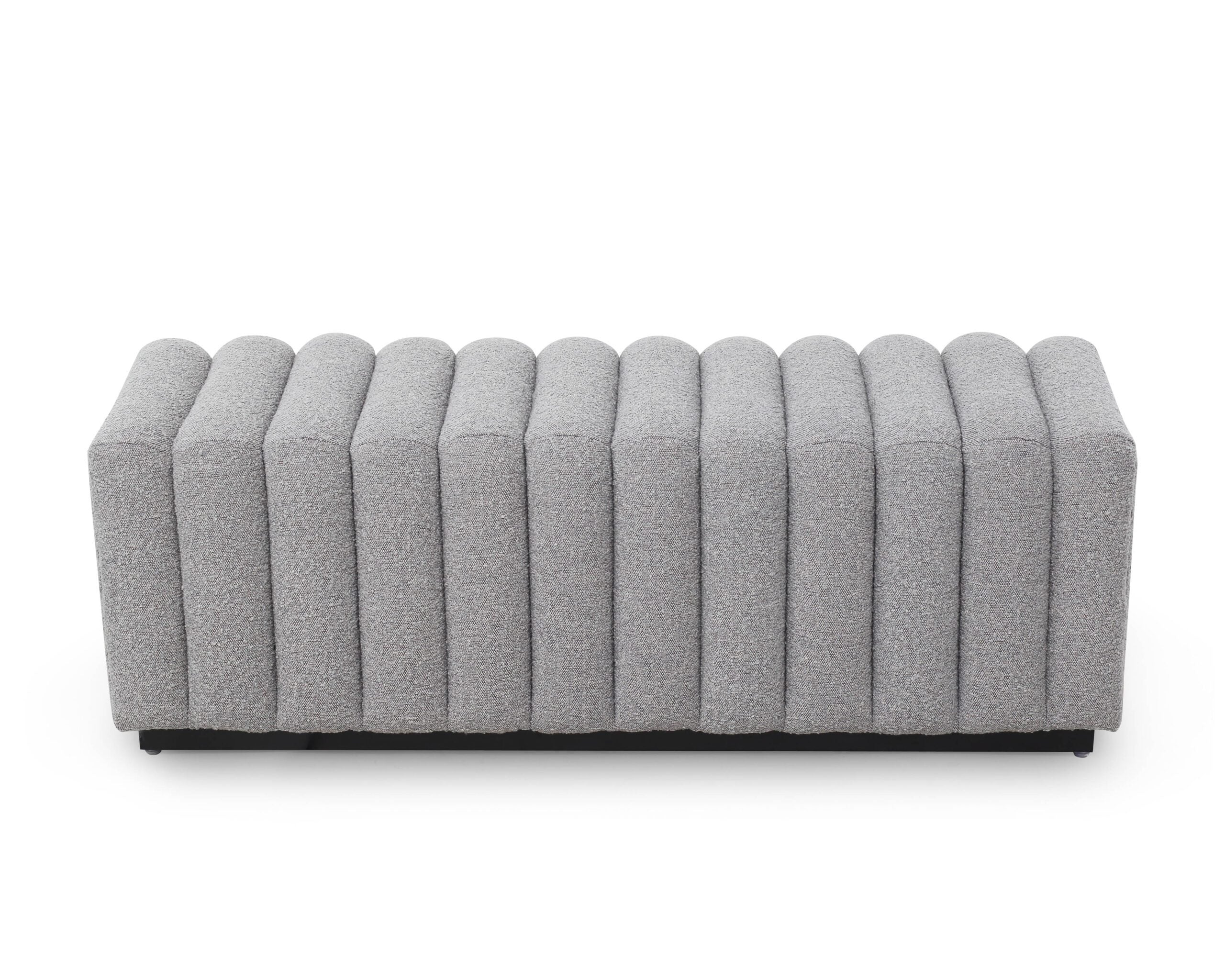 Kalum Bench - Boucle Grey