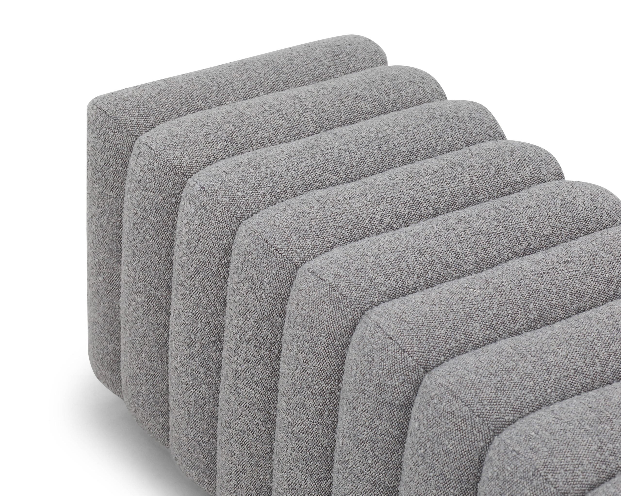 Kalum Bench - Boucle Grey