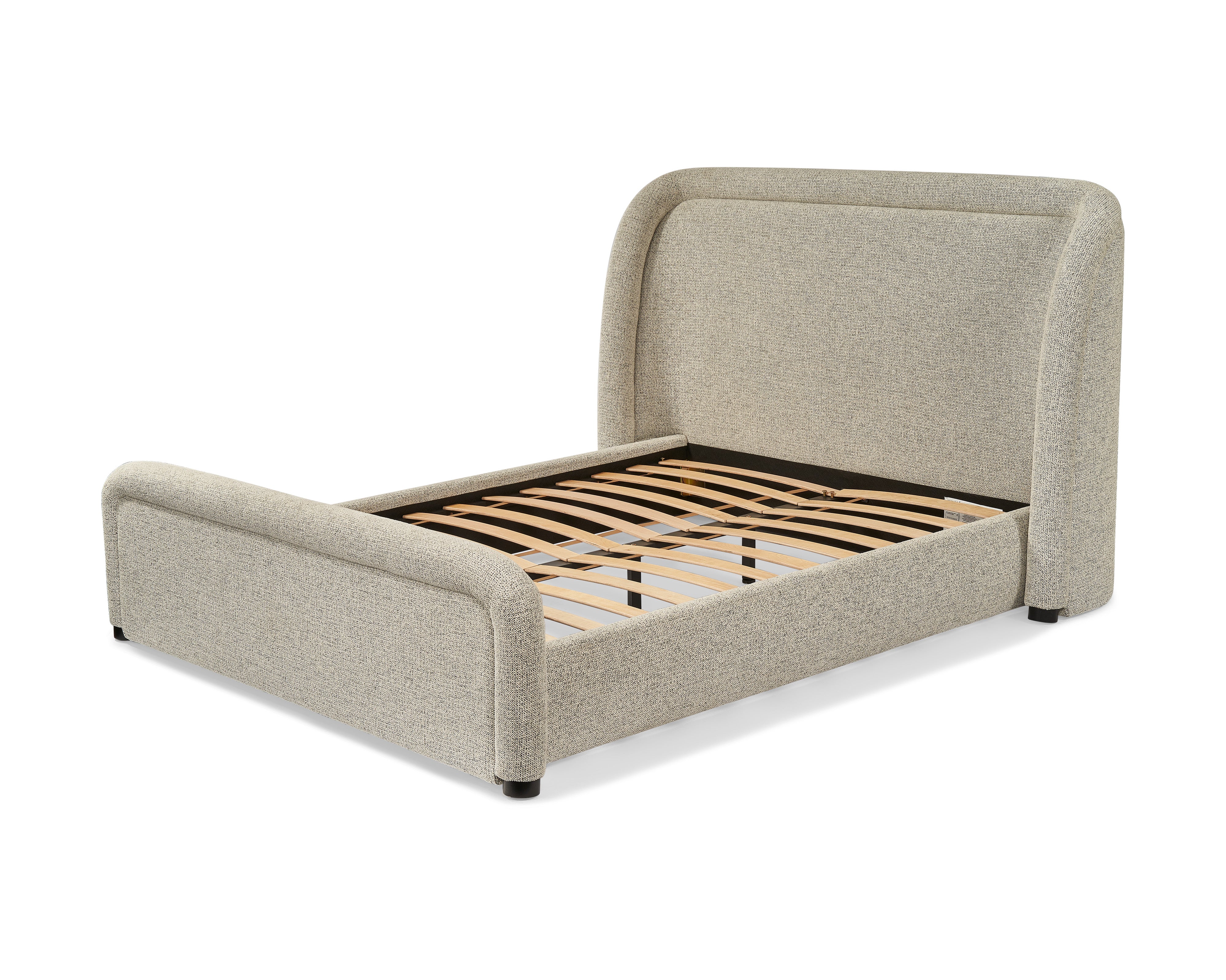 Calais King Size Bed - Colmer Silver Grain