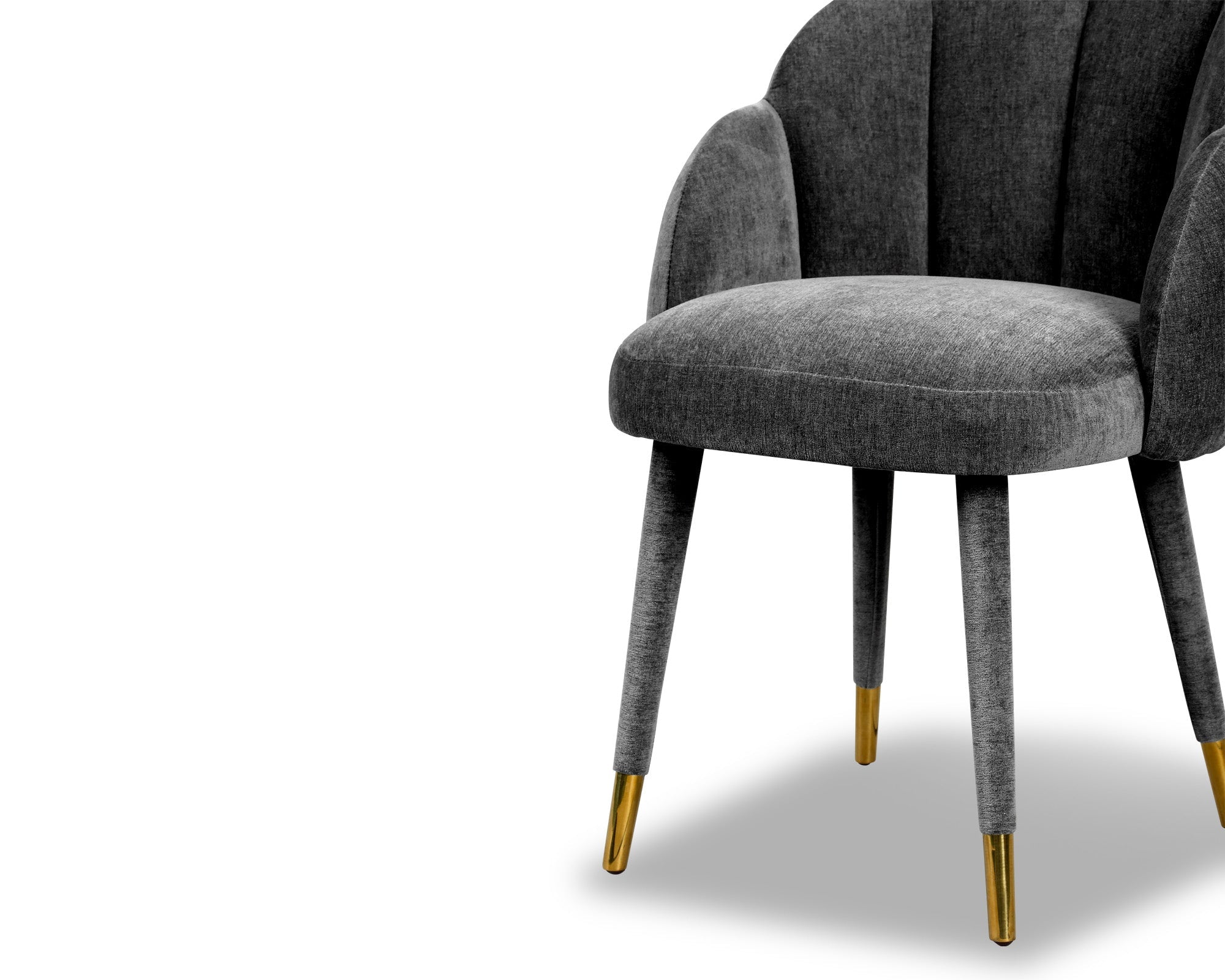 Mina Dining Chair - Sysley Chalk Velvet