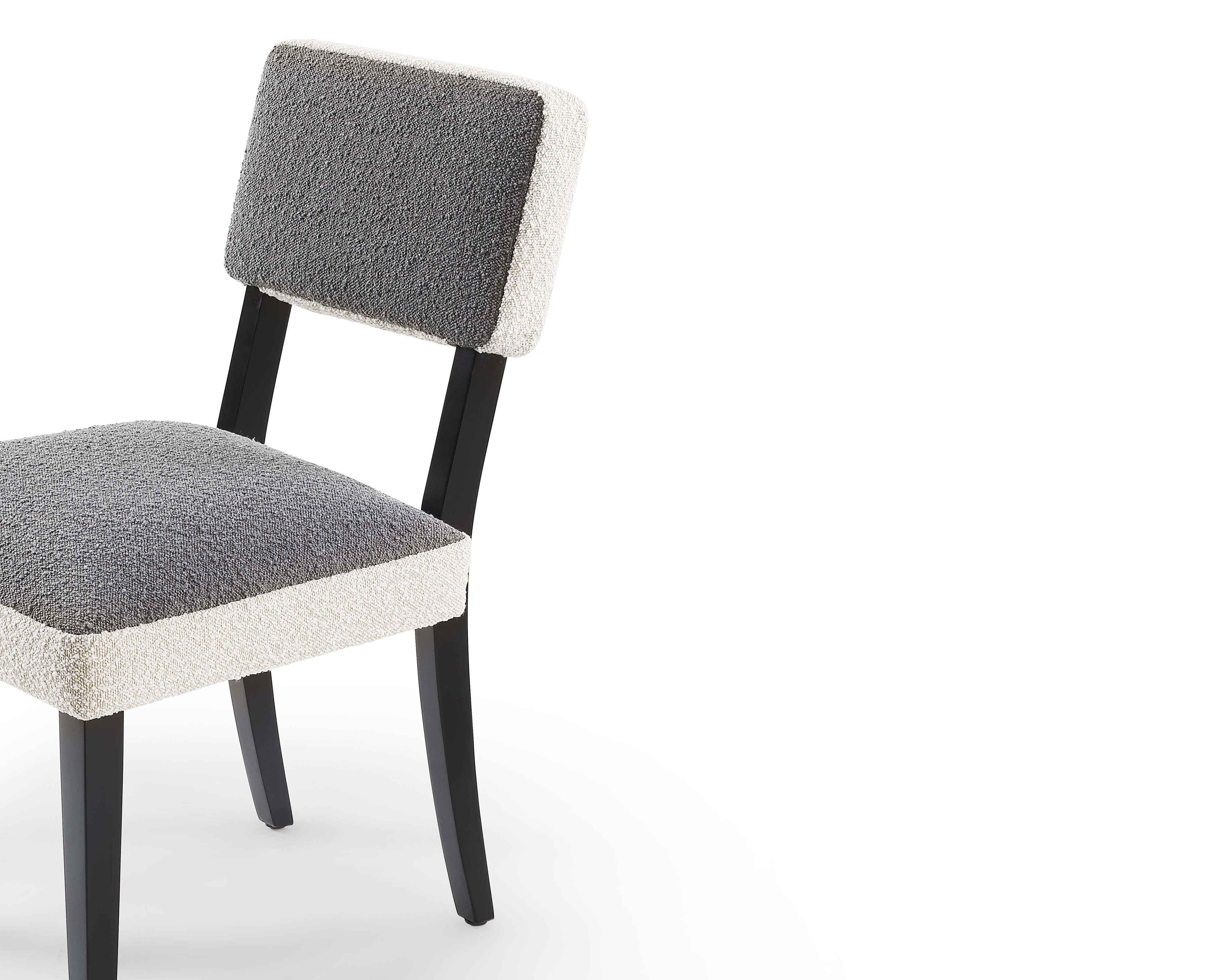 Alfama Dining Chair - Boucle Sand & Grey