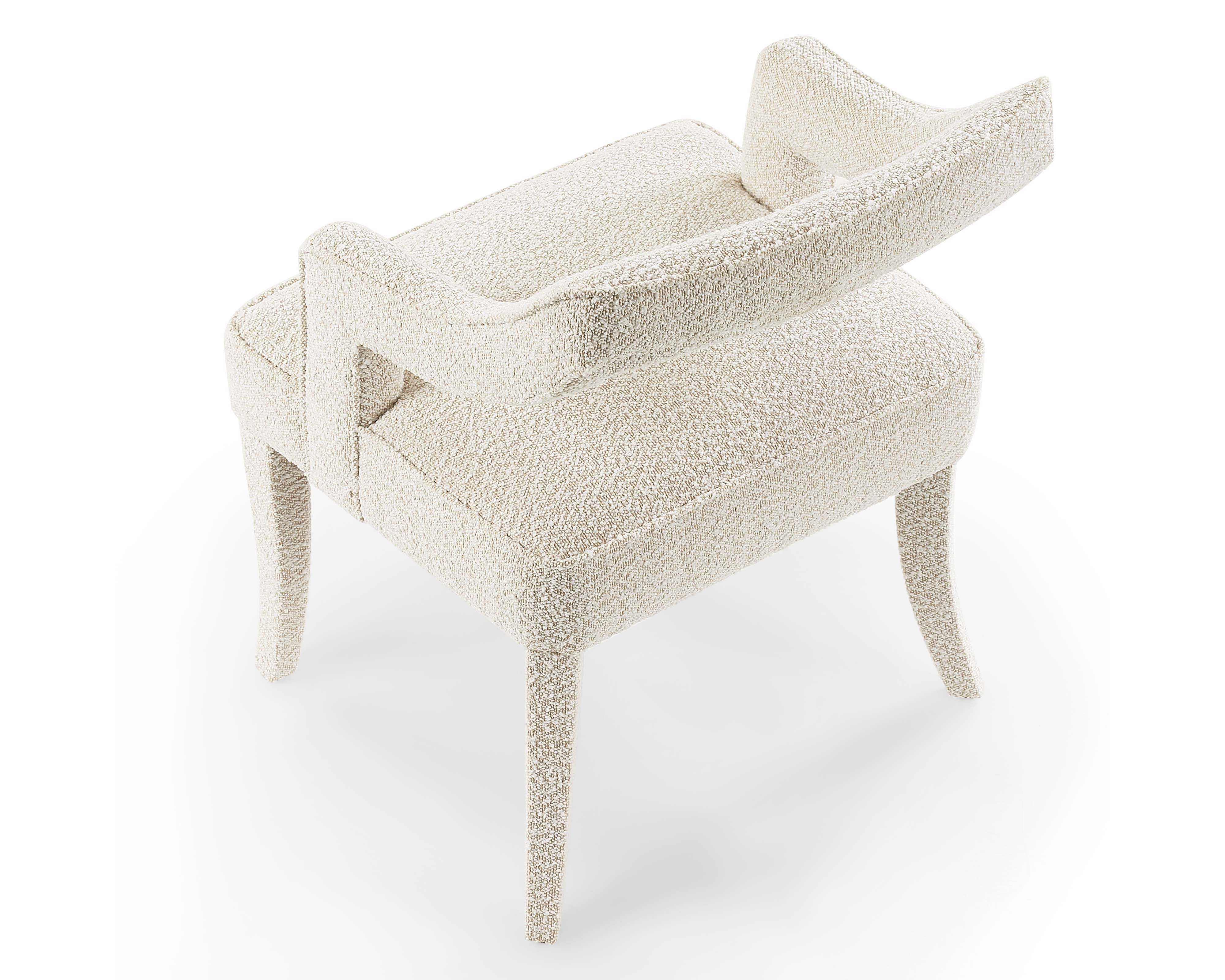 Calvin Dining Chair - Boucle Sand
