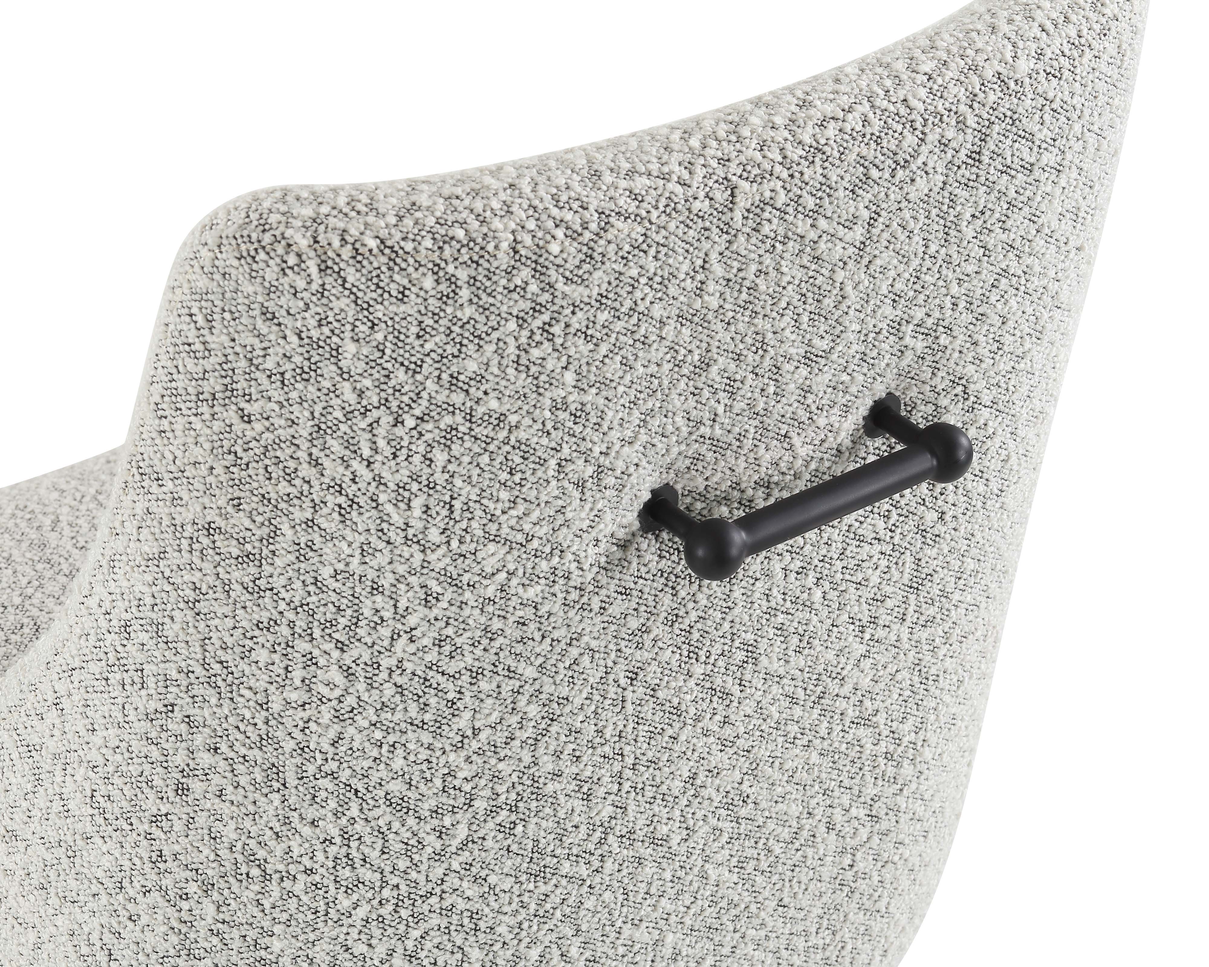 Cohen Dining Chair - Boucle Whisk/Matt Black