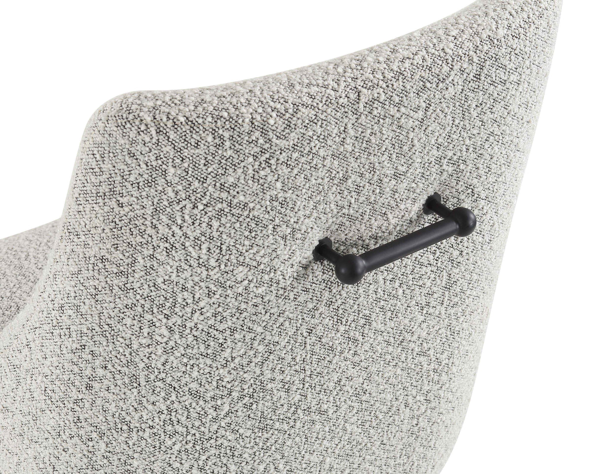Cohen Dining Chair - Boucle Whisk/Matt Black