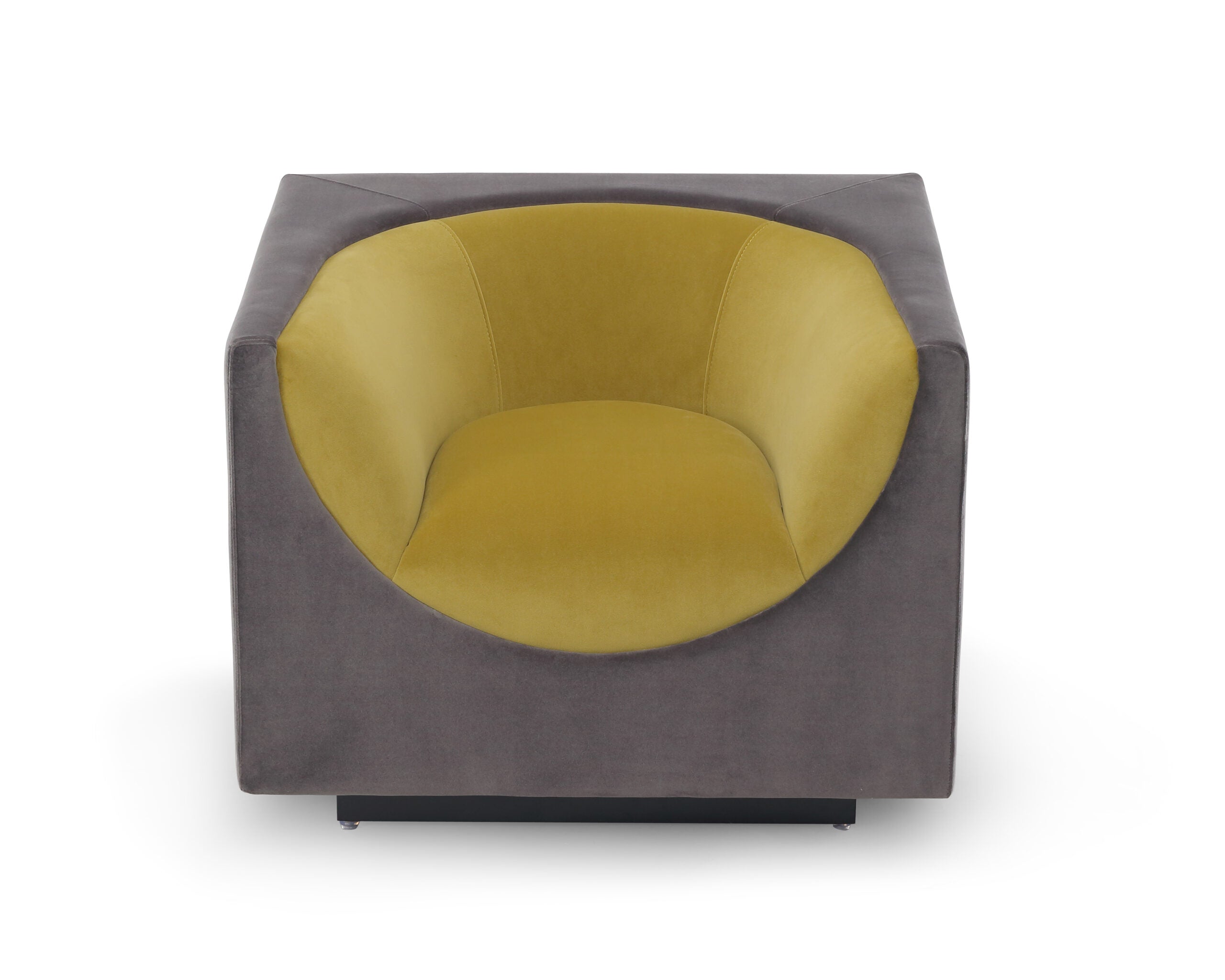 Era Occasional Chair - Kaster Slate & Mustard Velvet