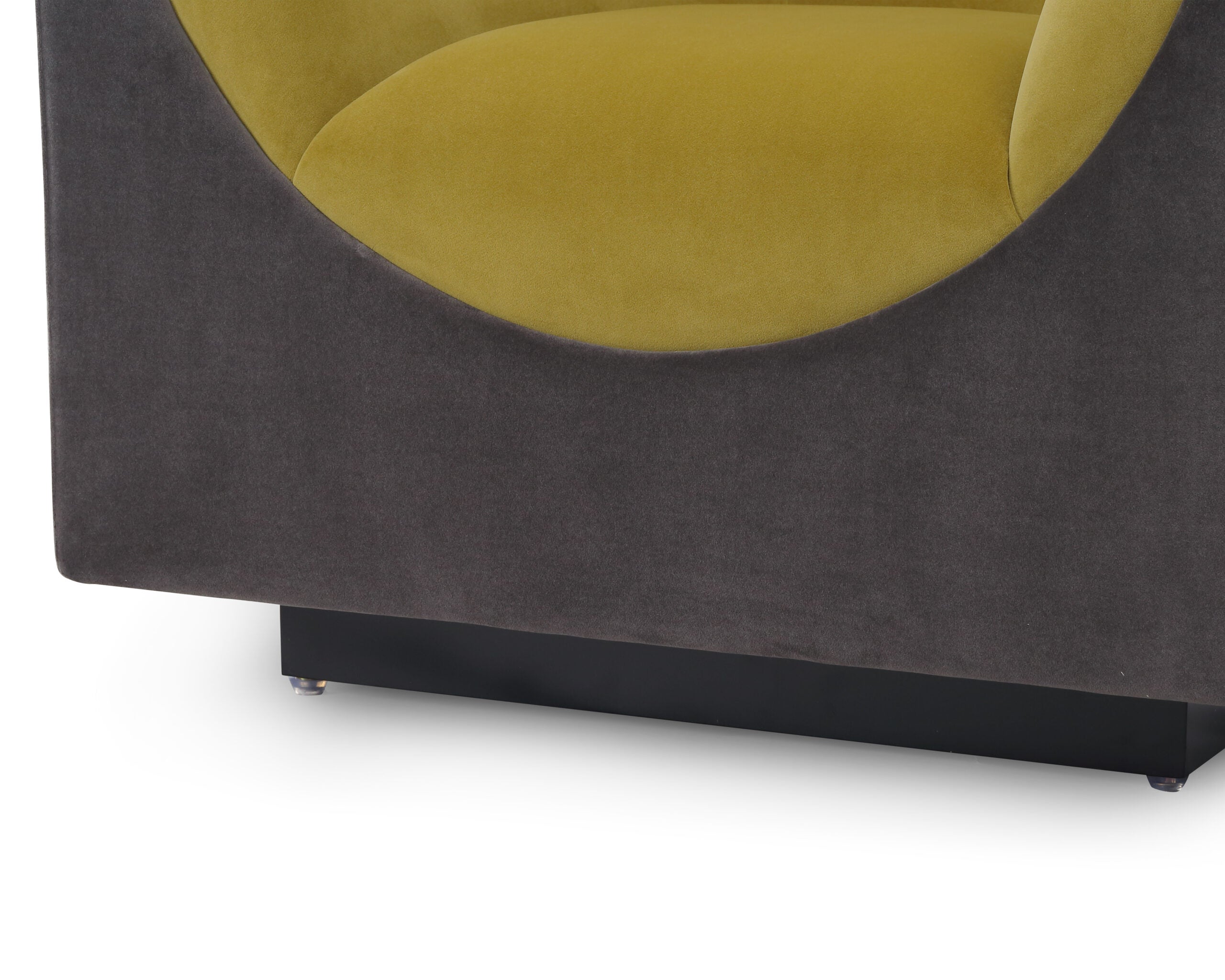 Era Occasional Chair - Kaster Slate & Mustard Velvet