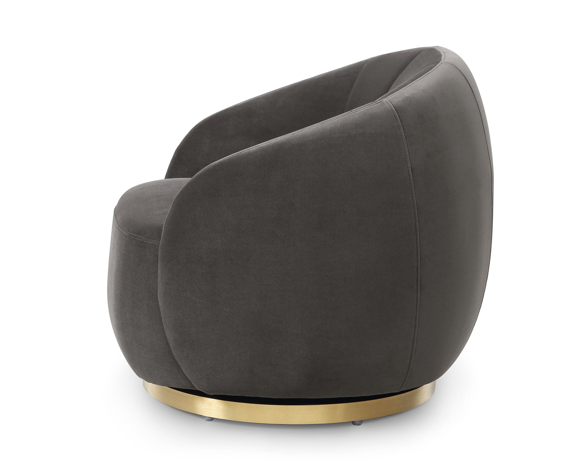 Bulpa Occasional Chair - Kaster Slate Velvet