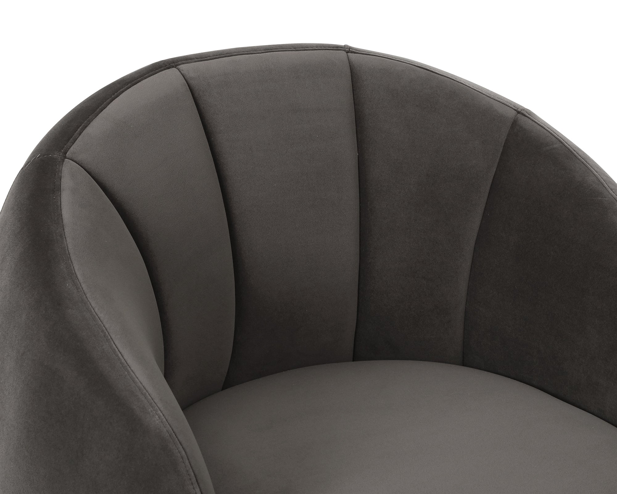 Bulpa Occasional Chair - Kaster Slate Velvet