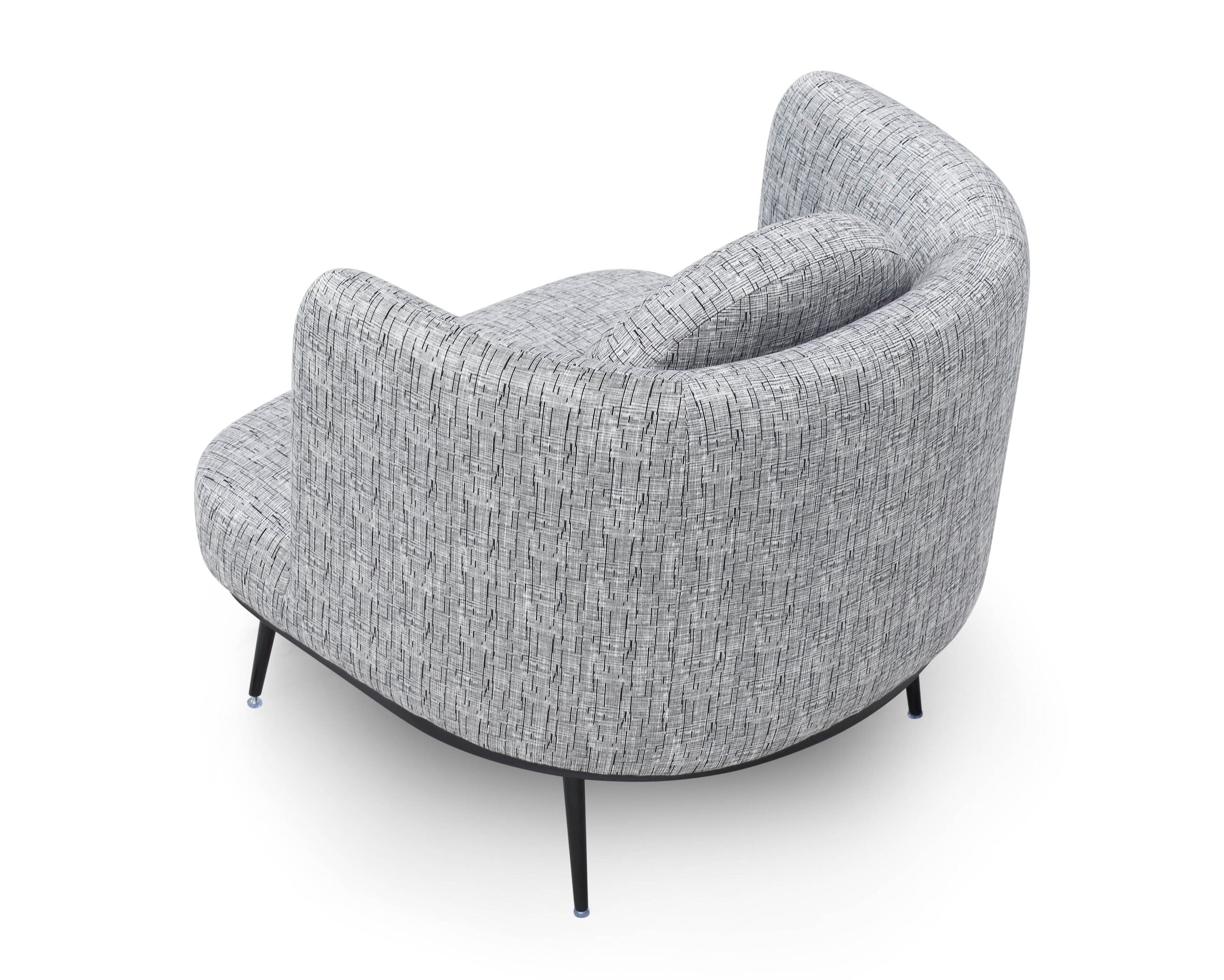 V Lux Occasional Chair - Artesan Black/White