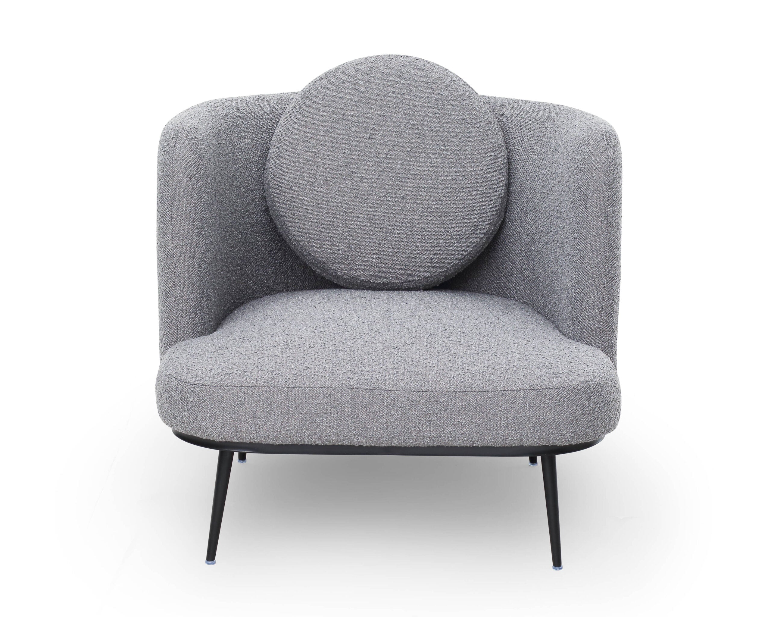 V Lux Occasional Chair  -  Boucle Graphic Grey