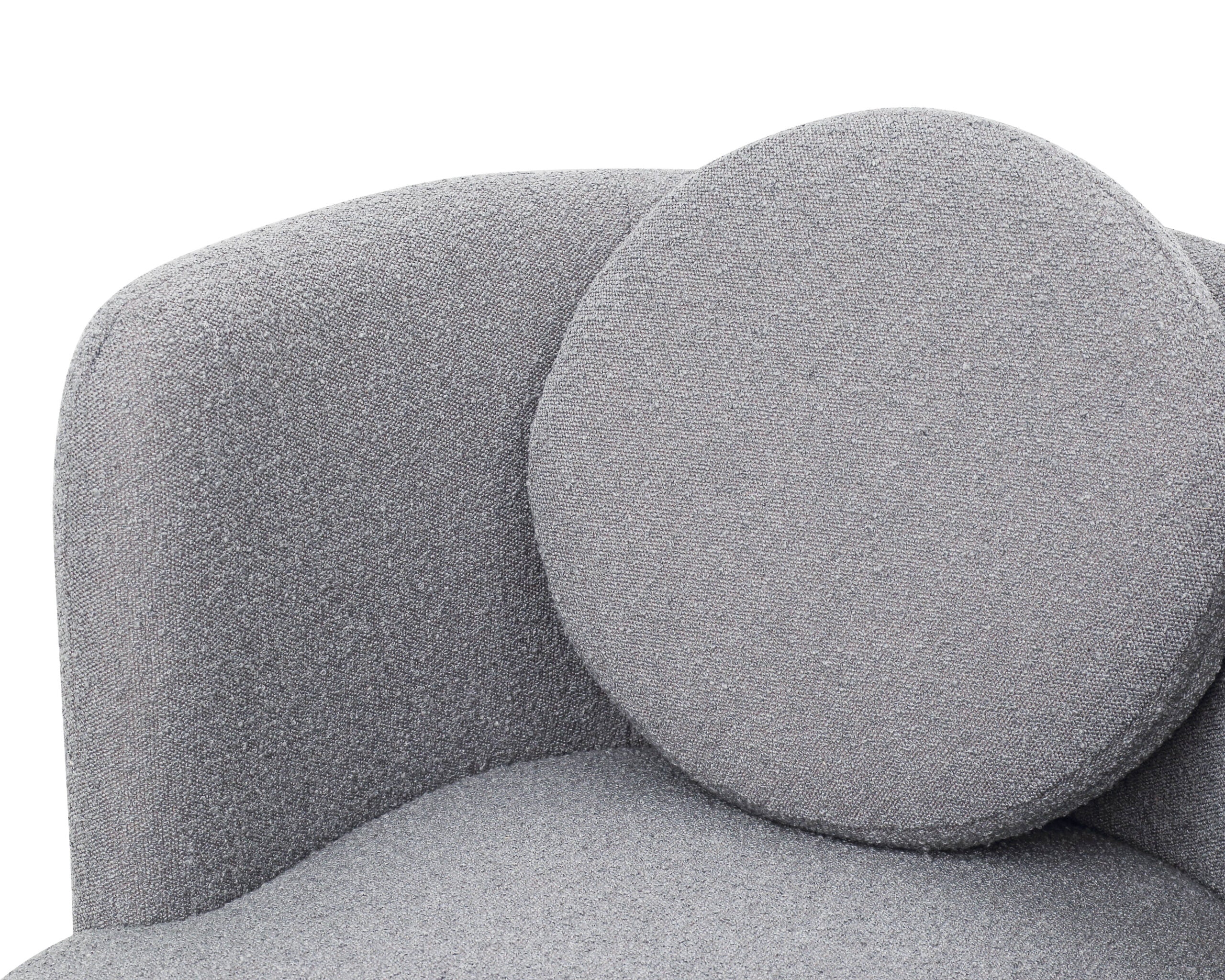 V Lux Occasional Chair - Boucle Graphic Grey