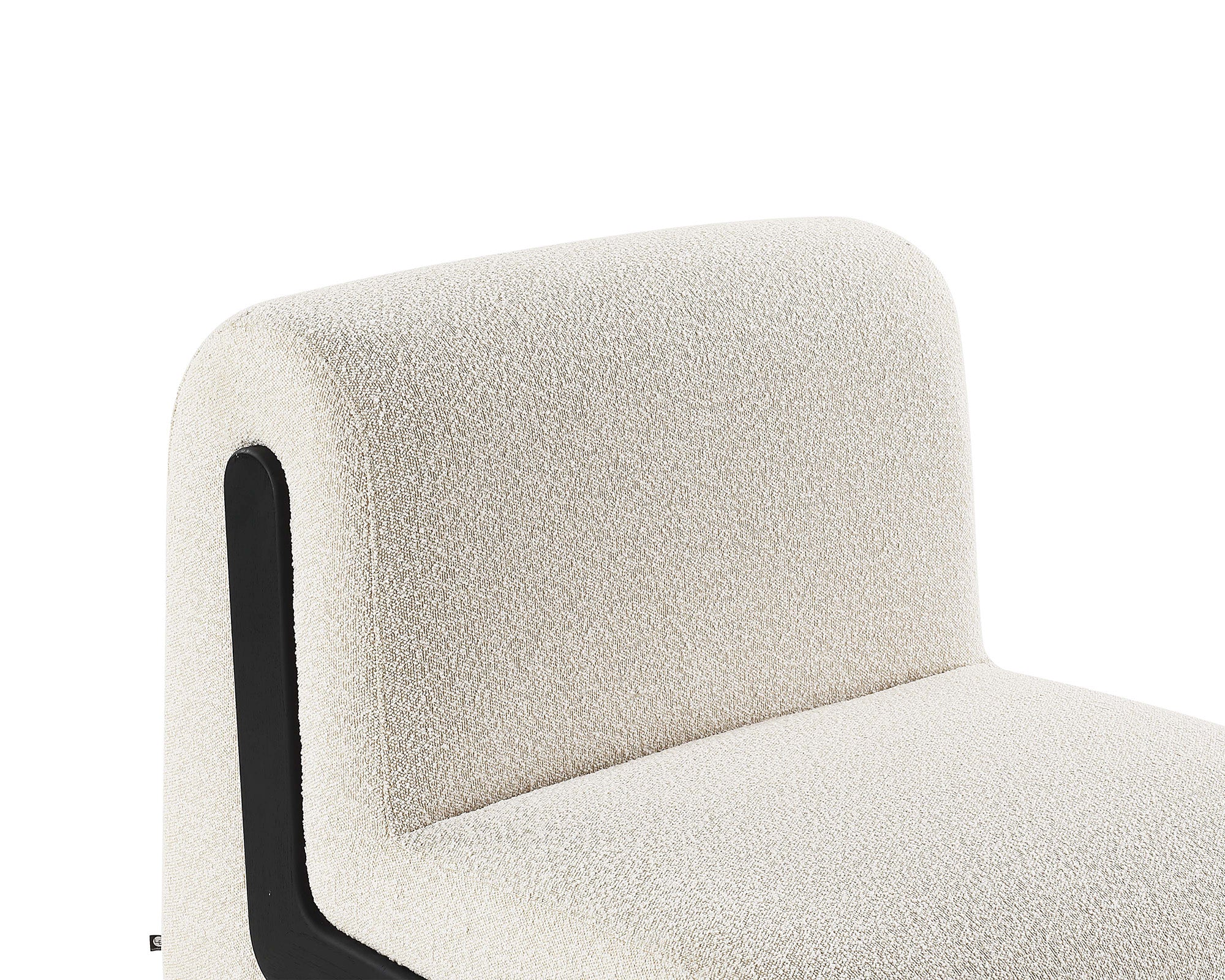 Bola Occasional Chair - Boucle Sand & Black