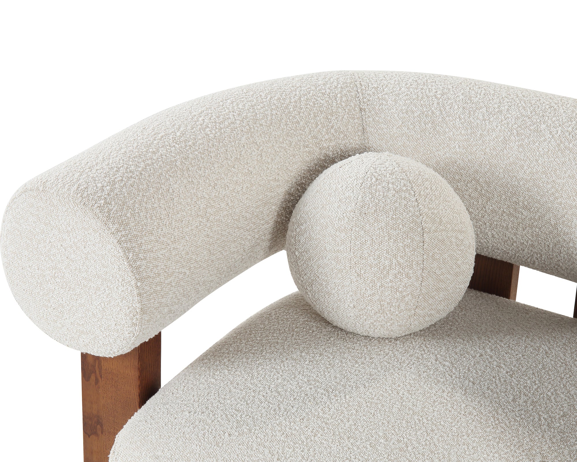 Epic Occasional Chair - Boucle Sand & Classic Brown
