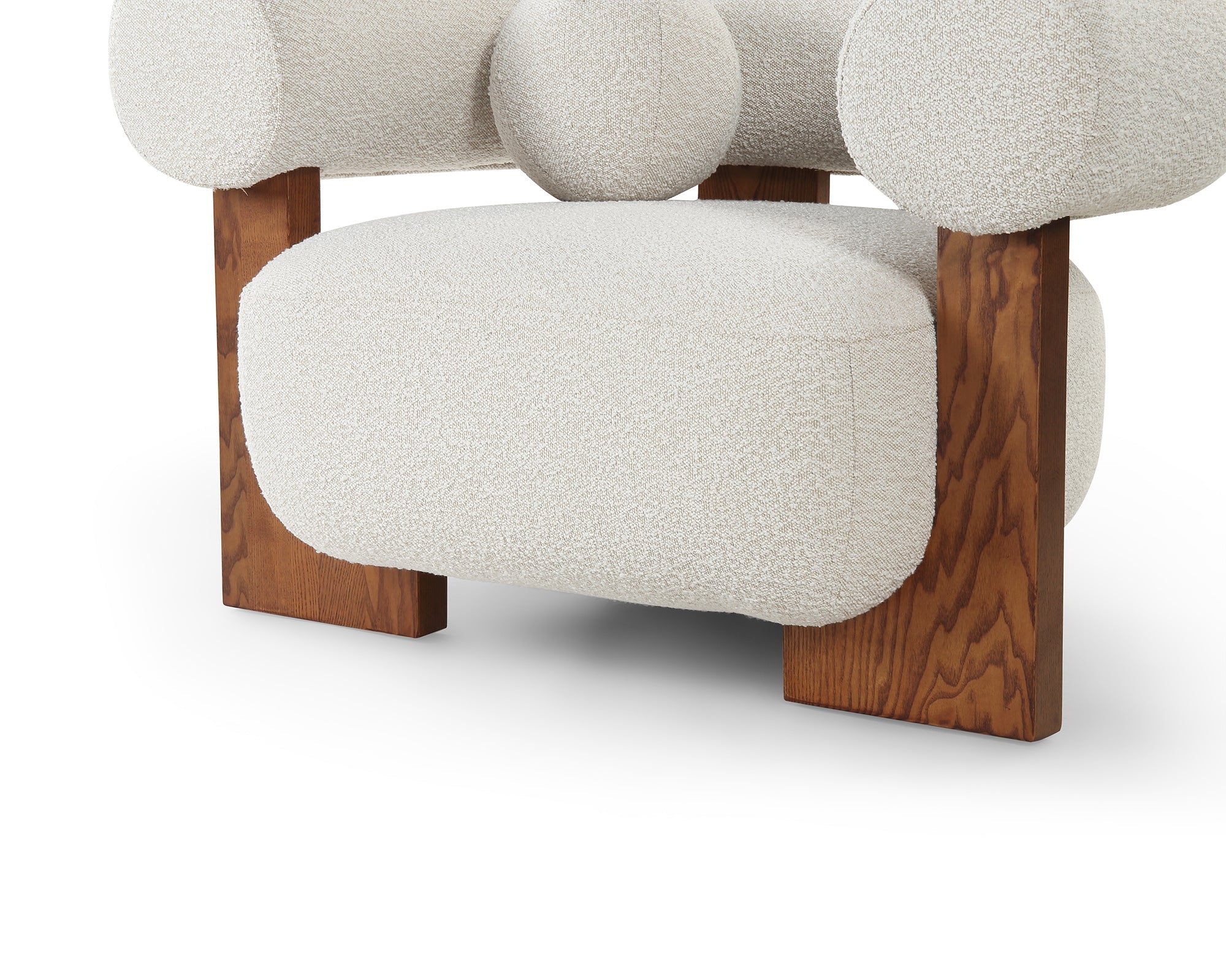 Epic Occasional Chair - Boucle Sand & Classic Brown