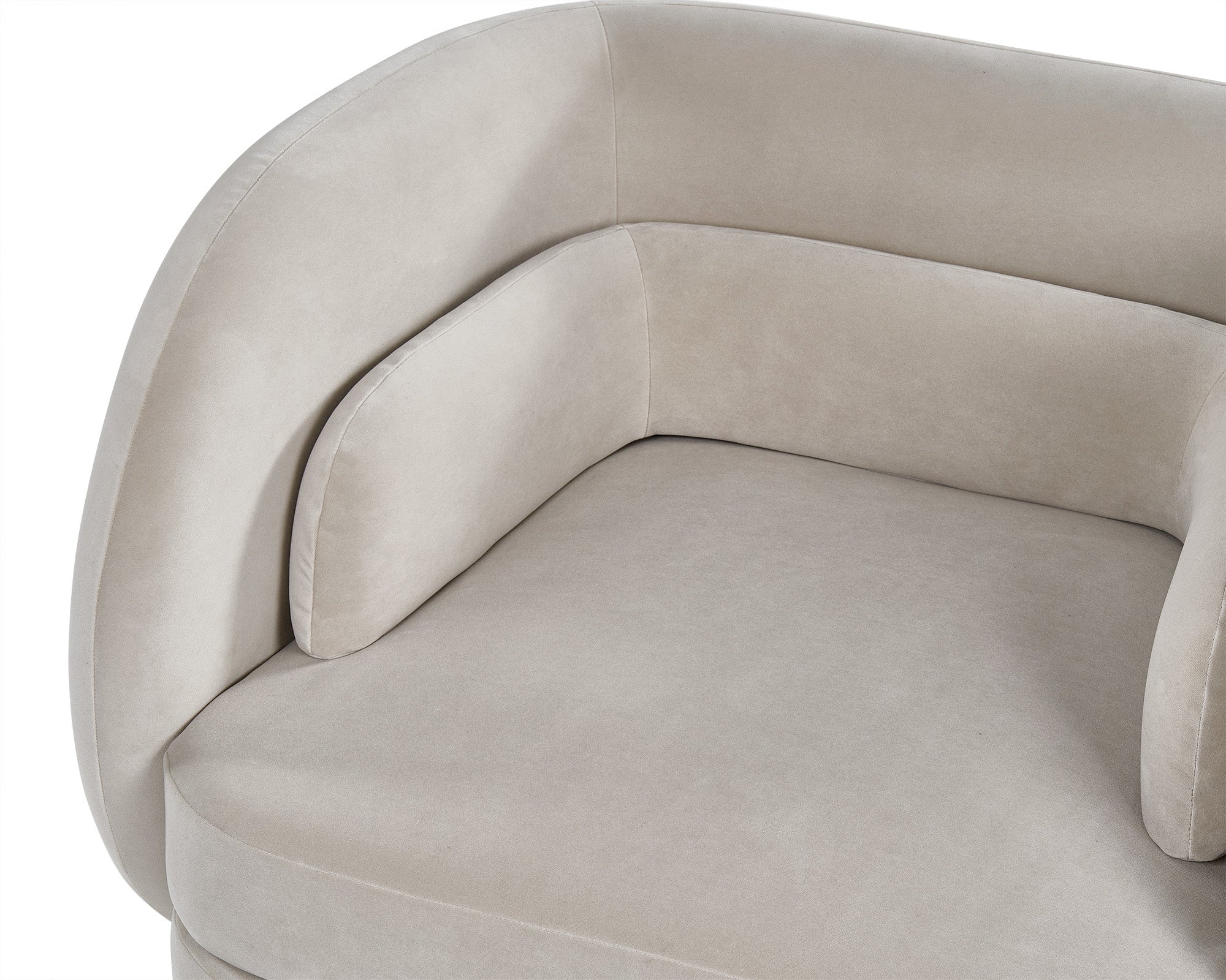 Chantal Occasional Chair - Kaster Pebble Velvet