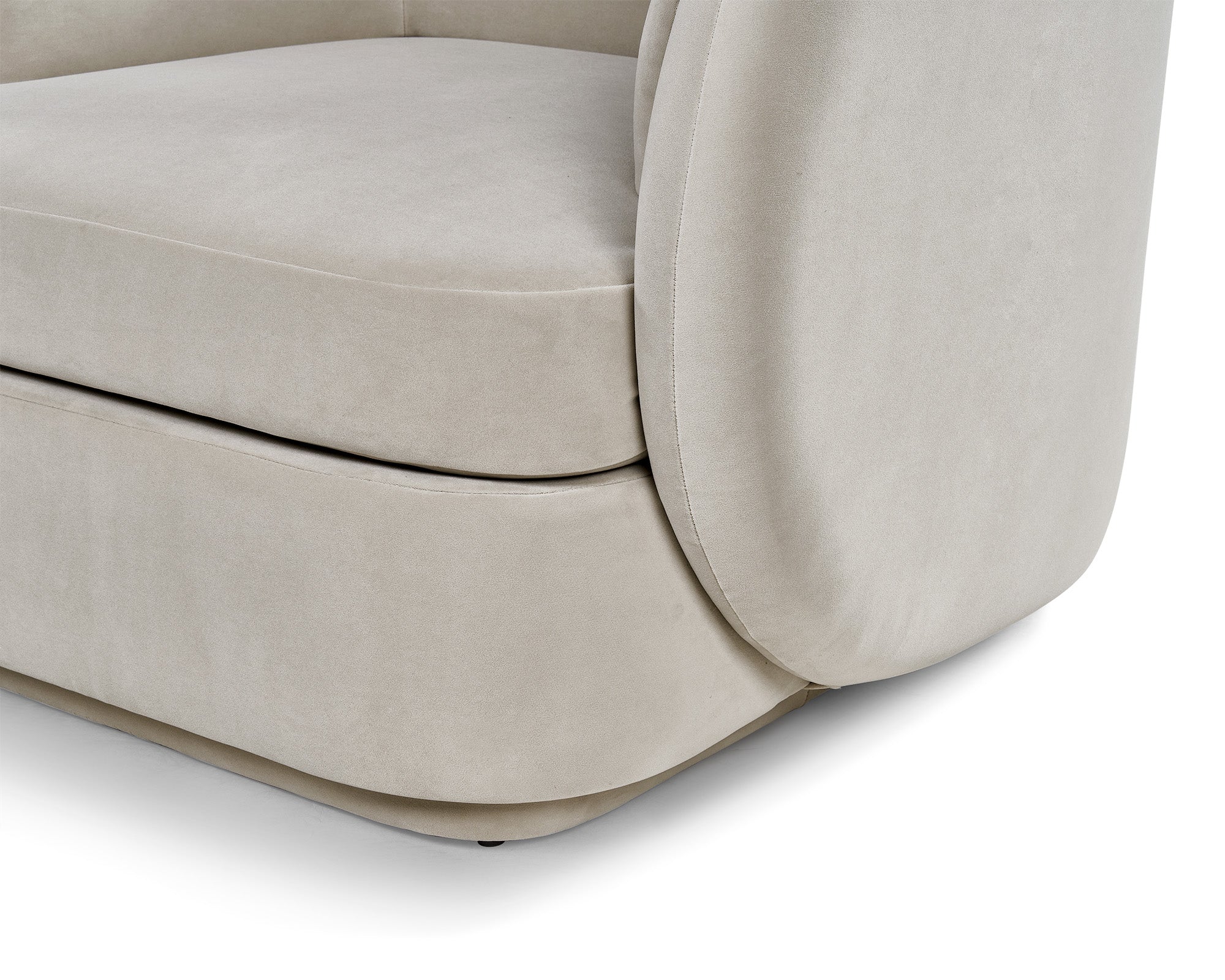 Chantal Occasional Chair - Kaster Pebble Velvet