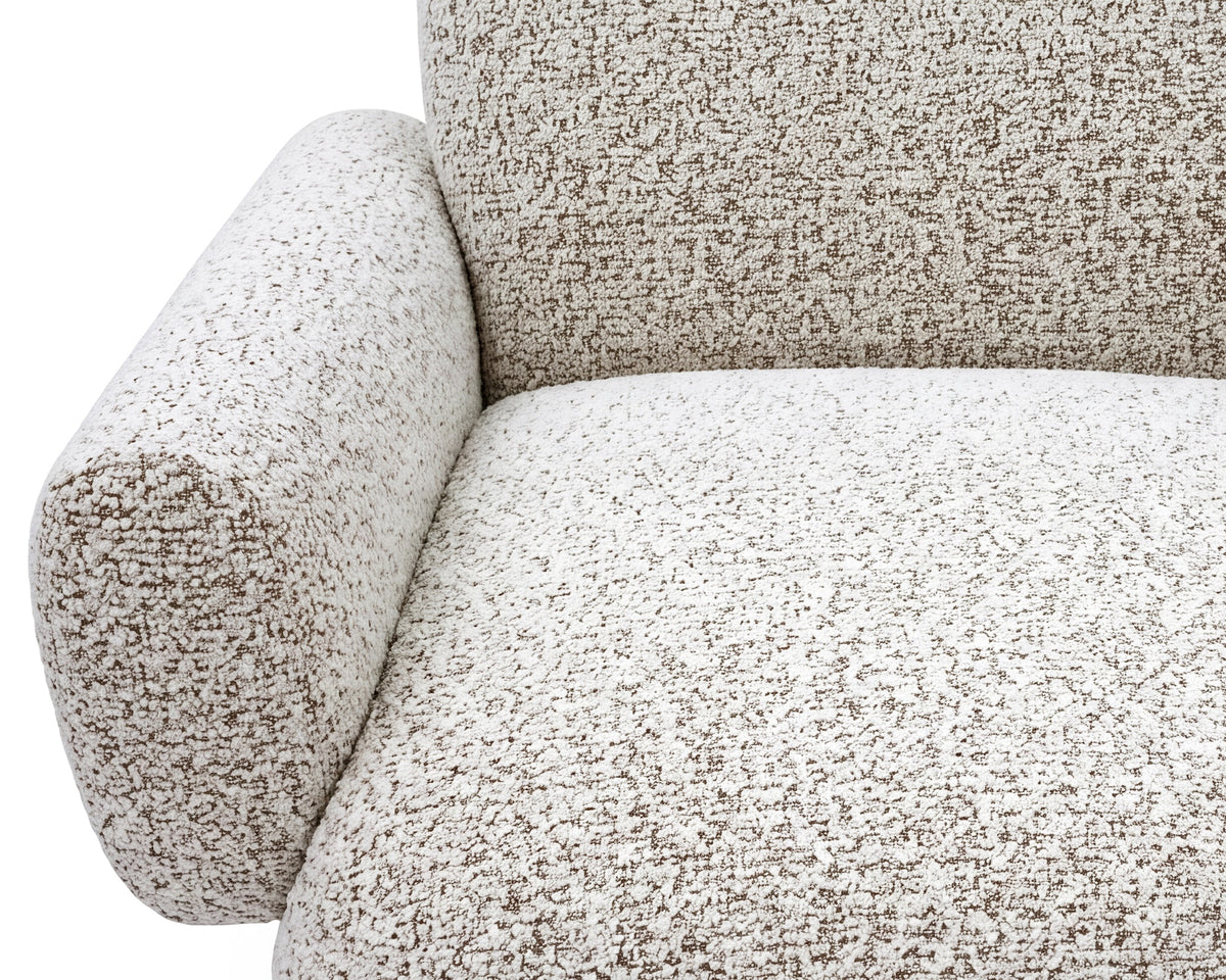 Bolton Swivel Occasional Chair - Ripley Grav | Matt Black Metal