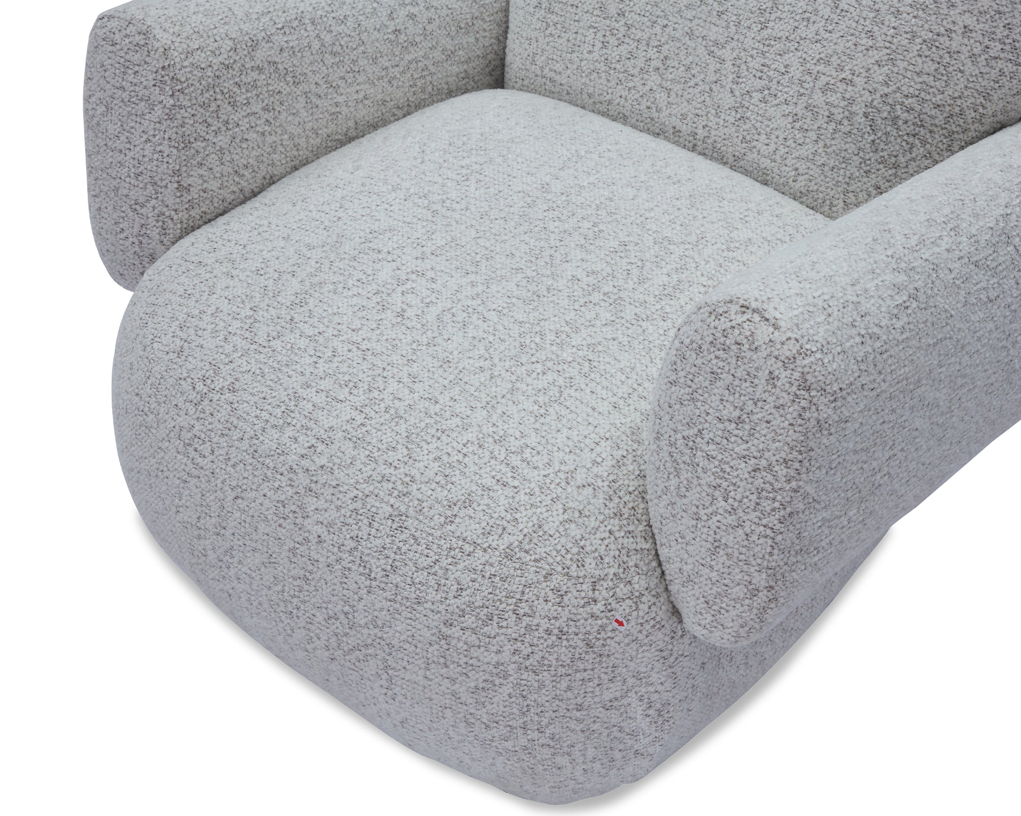 Bolton Swivel Occasional Chair - Ripley Grav | Matt Black Metal