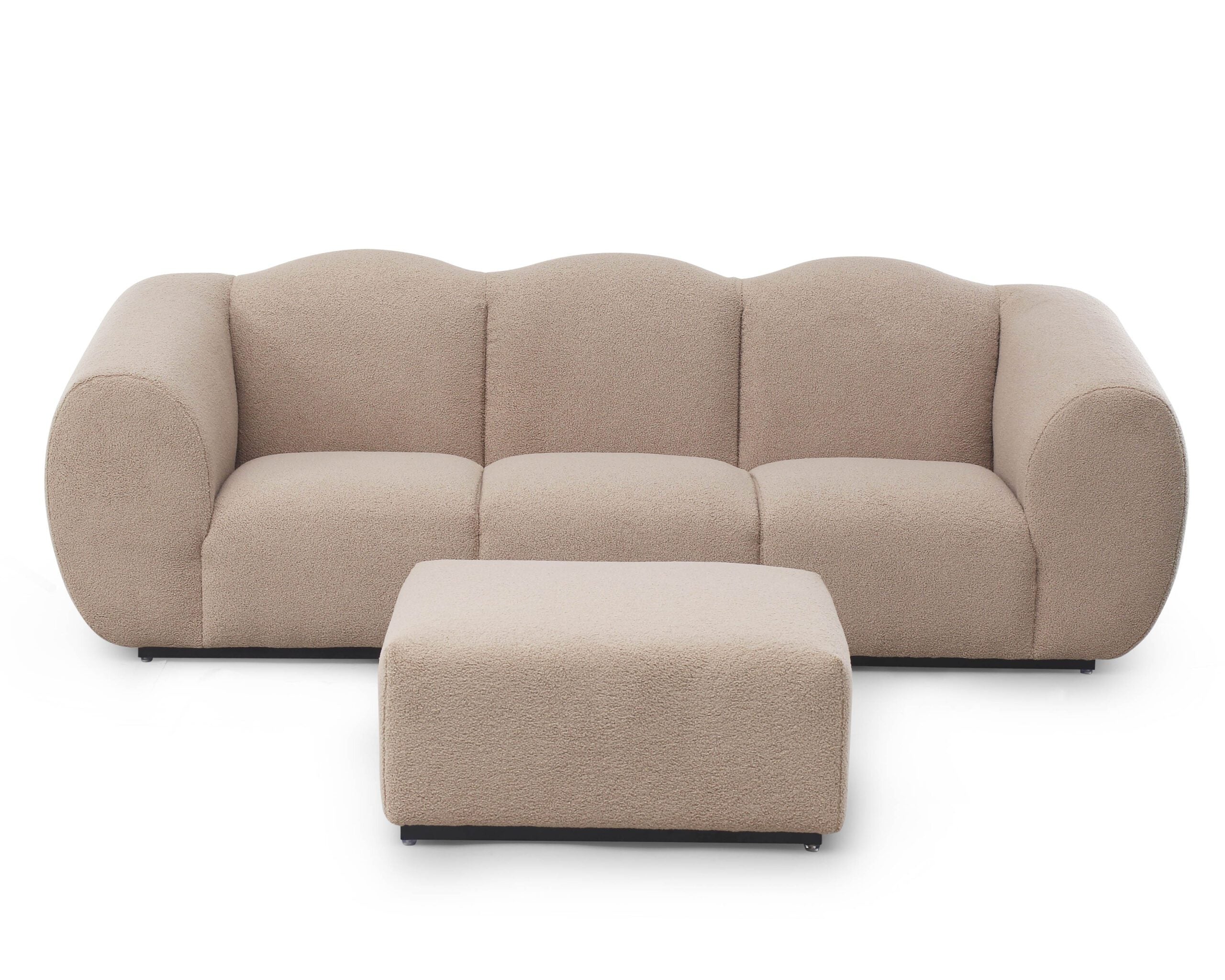 Kendal Ottoman - Alpaca Taupe