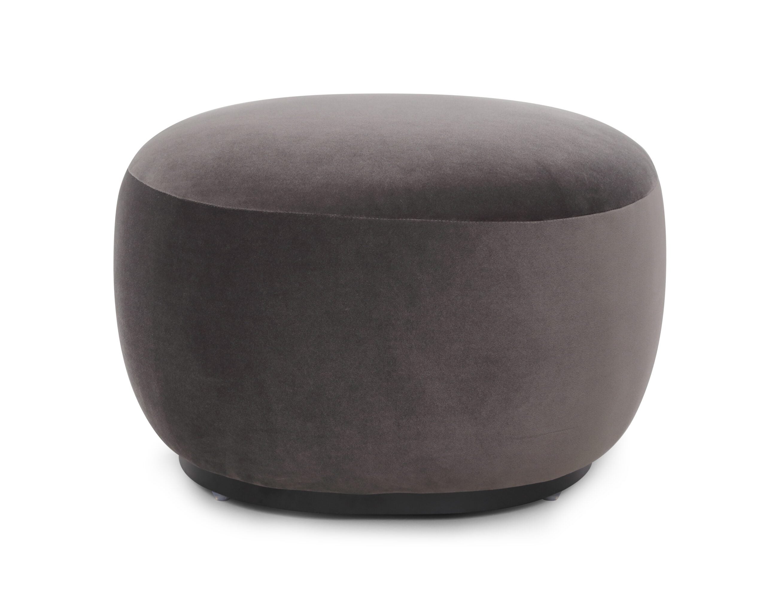 Polter Ottoman - Kaster II Slate Velvet