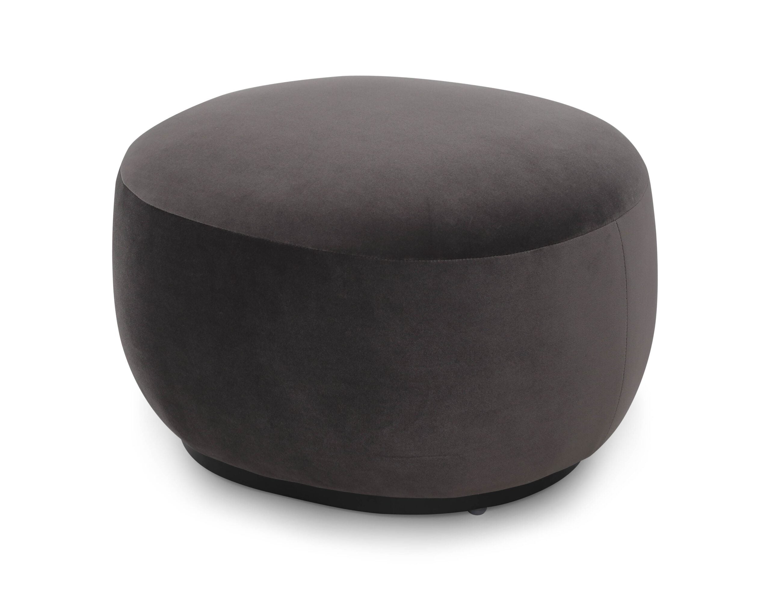 Polter Ottoman - Kaster II Slate Velvet