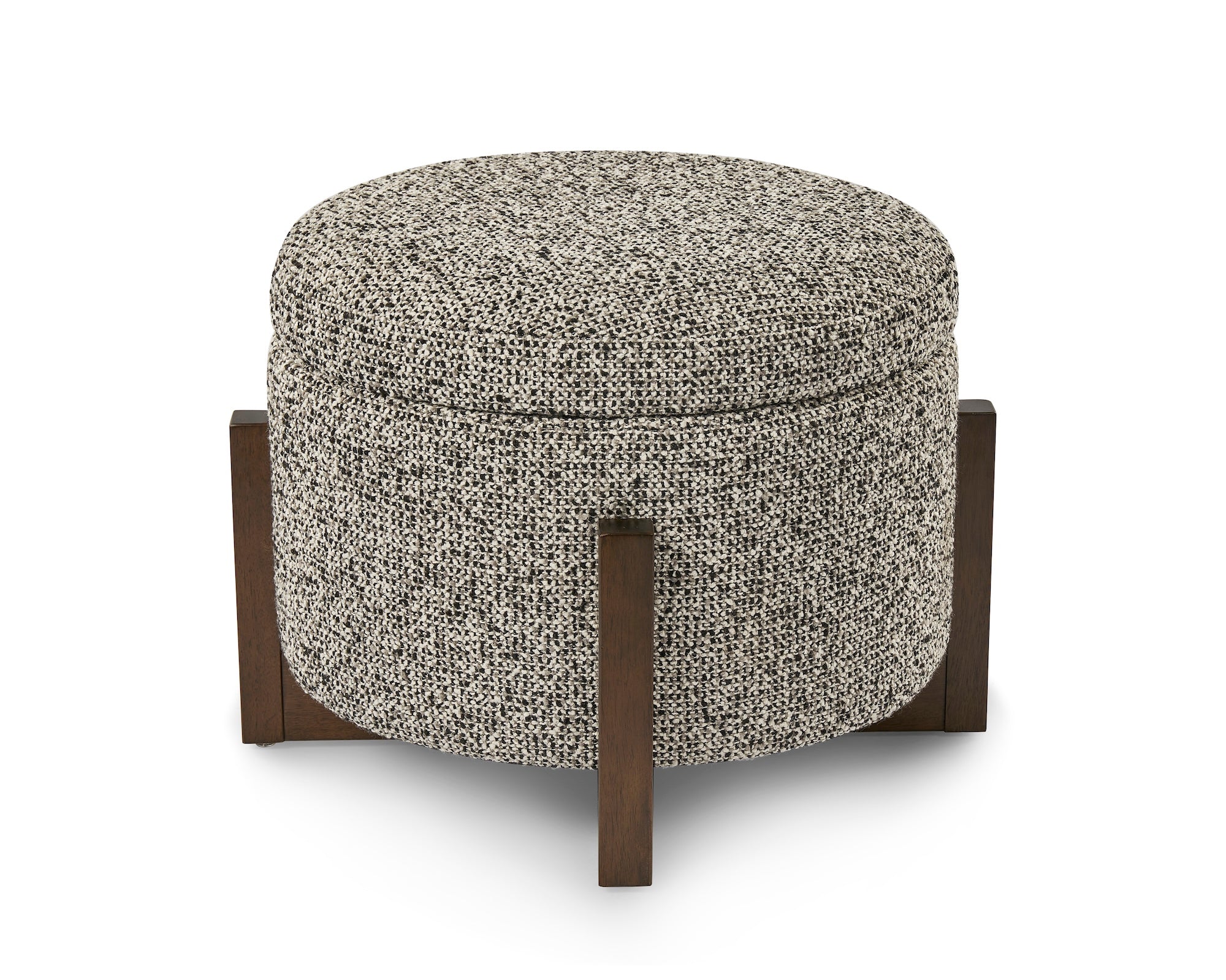 Asti Ottoman - Dexter Sparkle Stone/Ash Wood