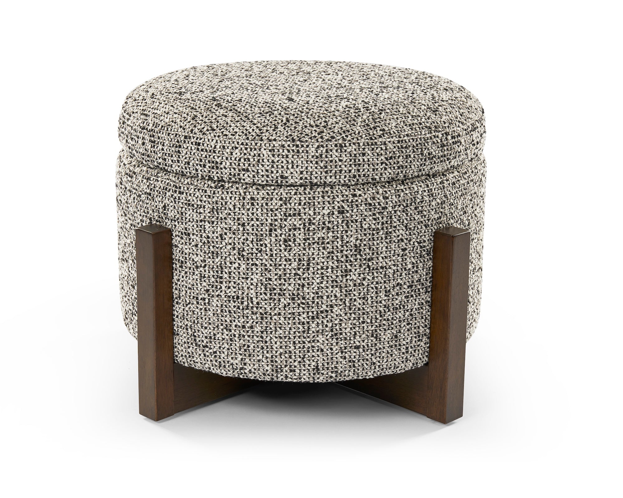 Asti Ottoman - Dexter Sparkle Stone/Ash Wood
