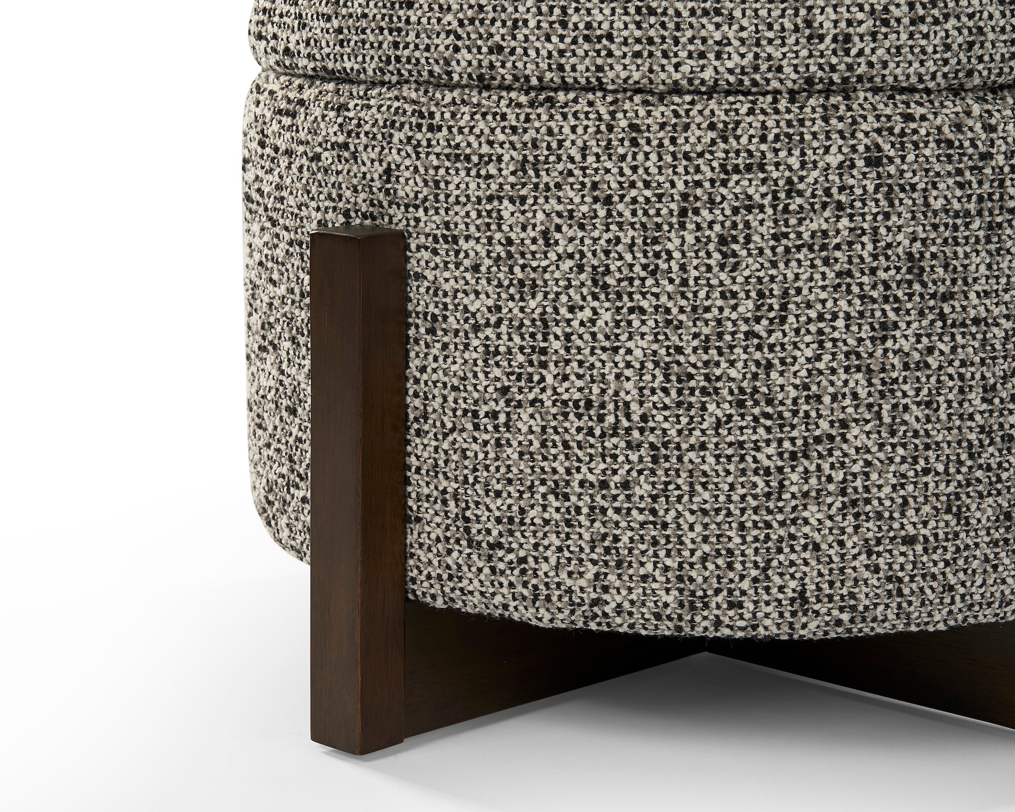 Asti Ottoman - Dexter Sparkle Stone/Ash Wood