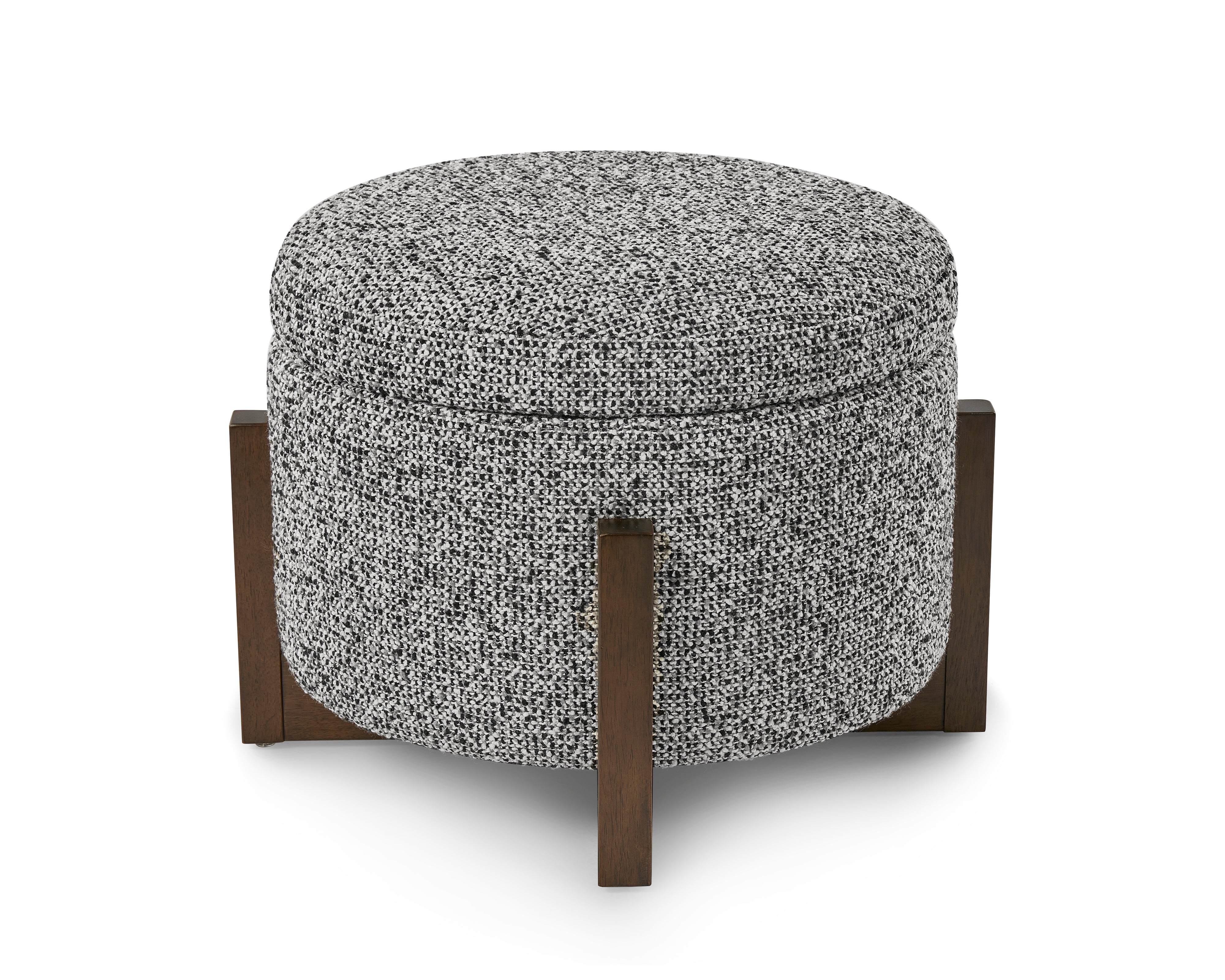 Asti Ottoman - Dexter Sparkle Stone/Ash Wood