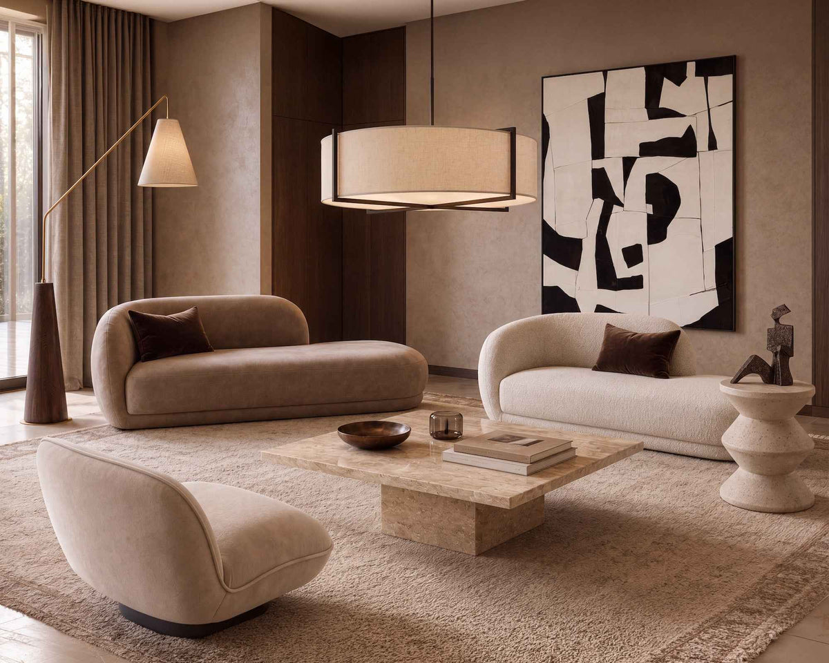 Curva Chaise Sofa - Capella Sand