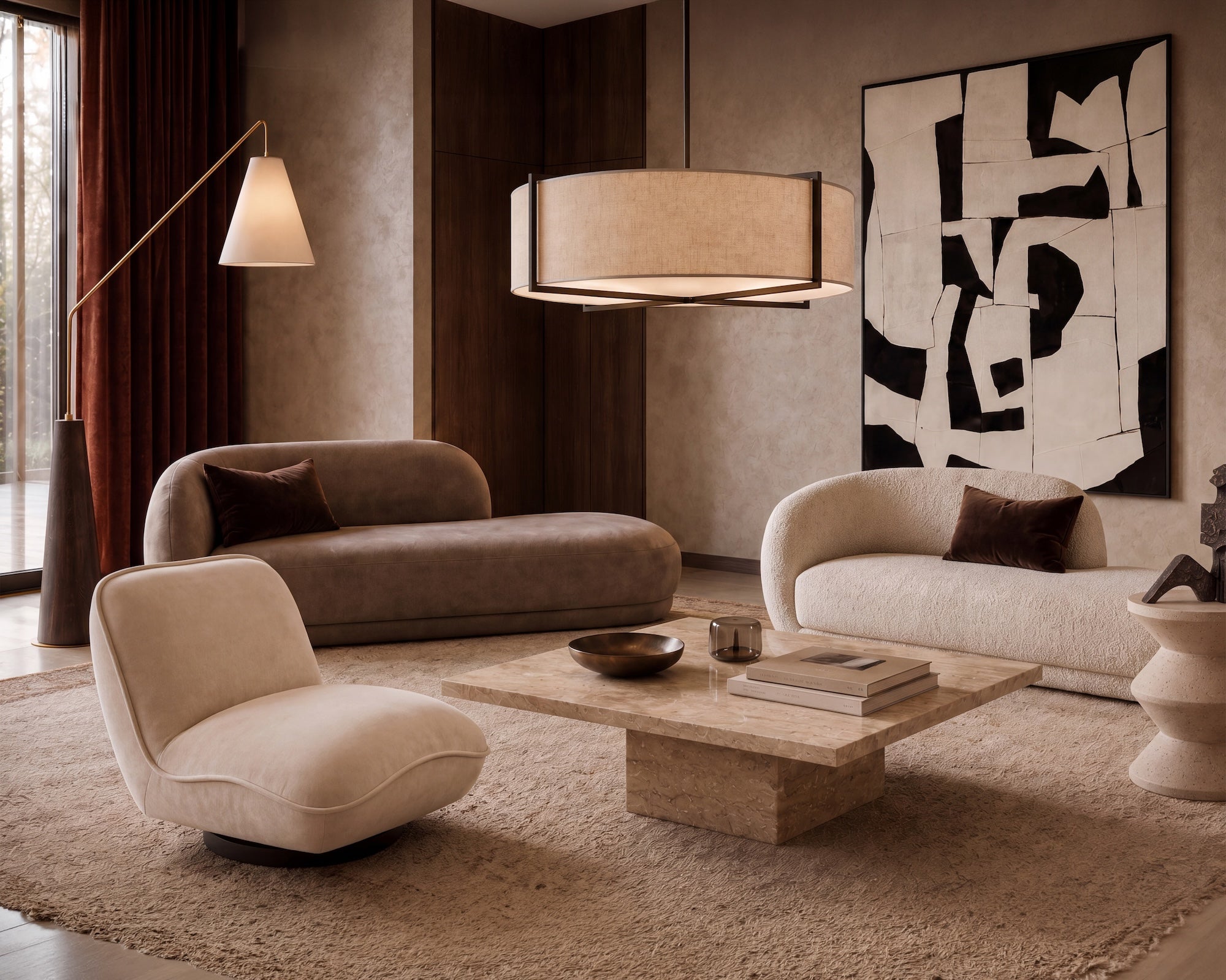 Curva Chaise Sofa - Capella Sand