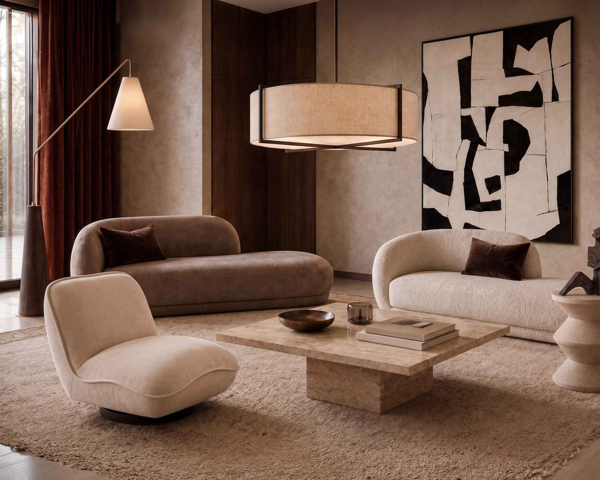 Curva Chaise Sofa - Capella Sand