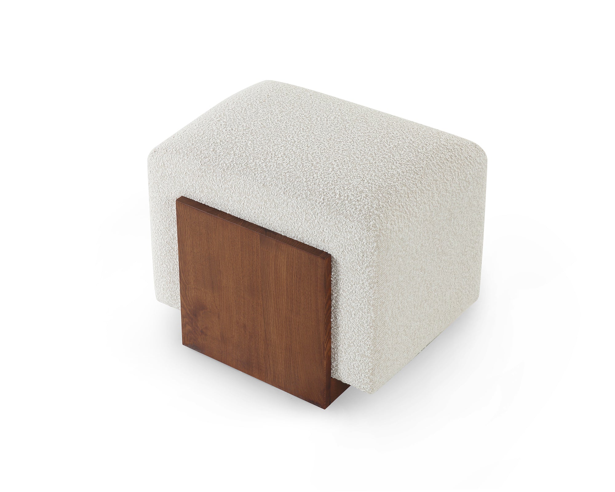 Warwick Stool - Boucle Sand & Classic Brown