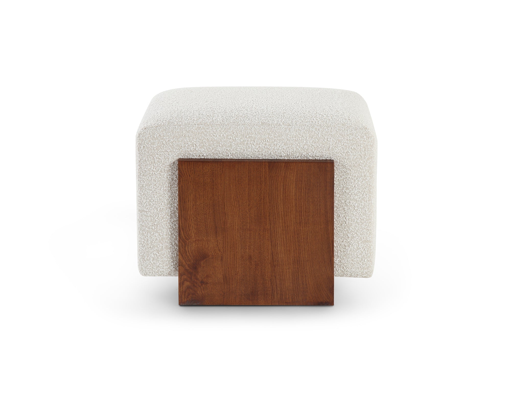 Warwick Stool - Boucle Sand & Classic Brown