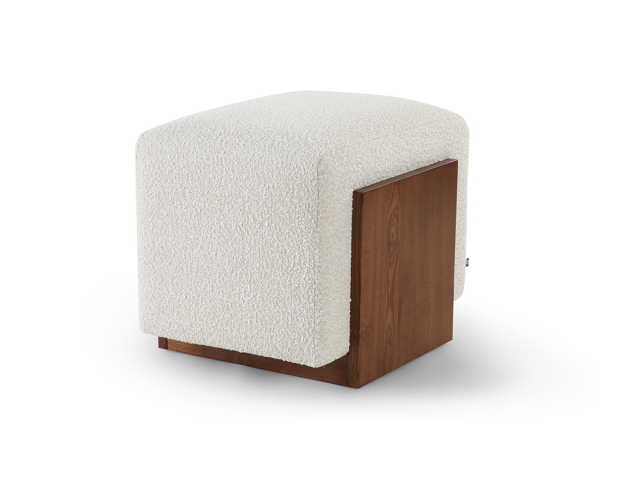 Warwick Stool - Boucle Sand & Classic Brown