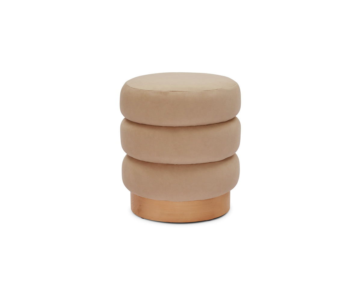 Trace Footstool - Hopper Desert | Natural Oak Solid Wood