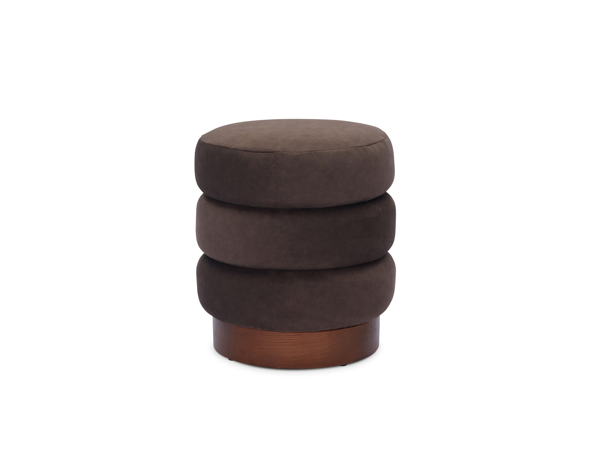 Trace Footstool - Hopper Terra | Mid Brown Oak Solid Wood