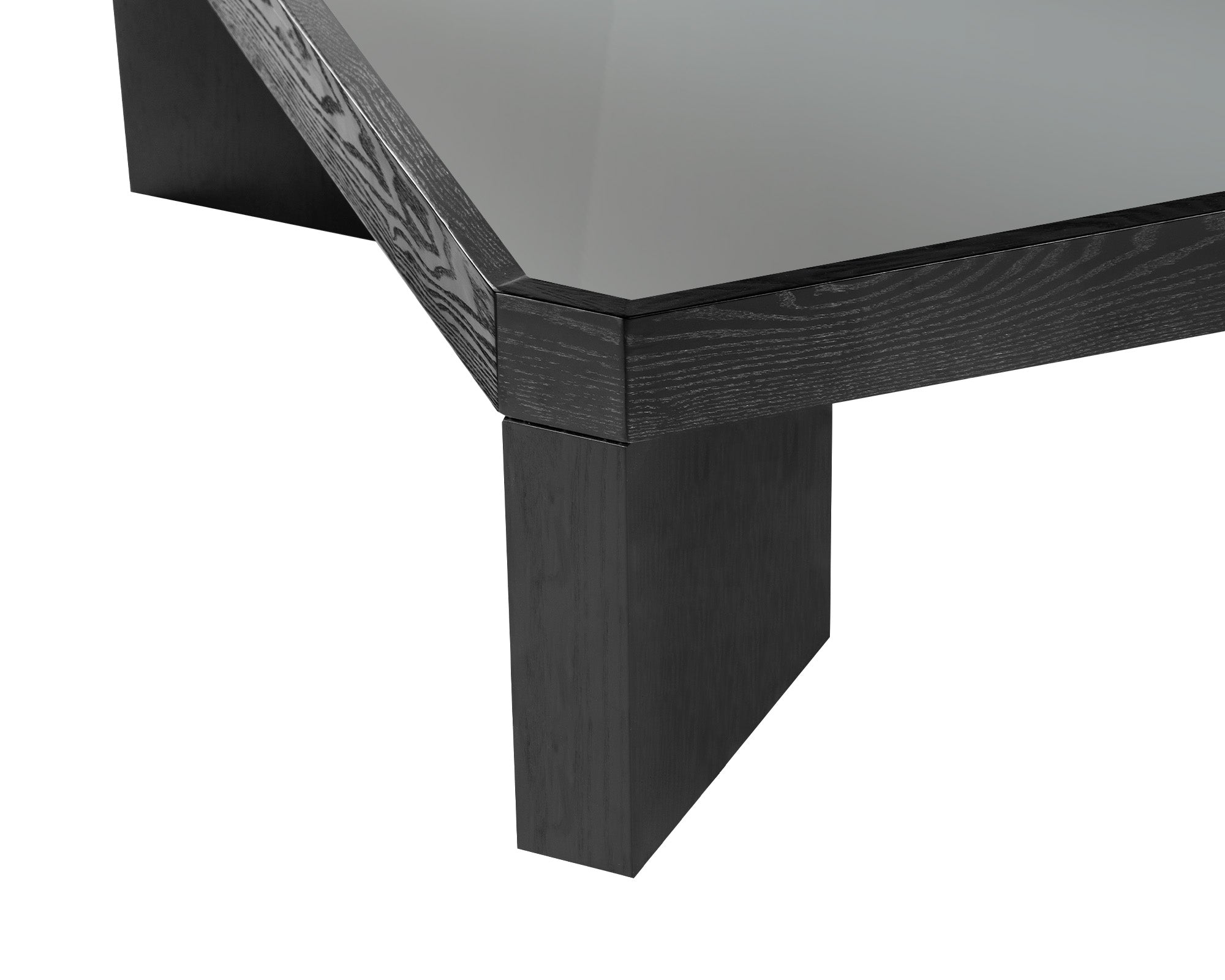 Baltimore Coffee Table - Black Ash & Glass