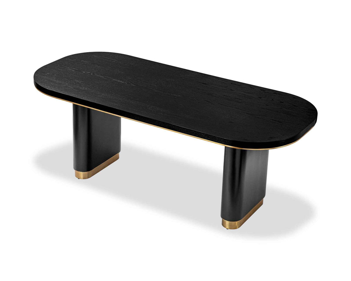 Chaplin Dining Table - Black Ash Veneer